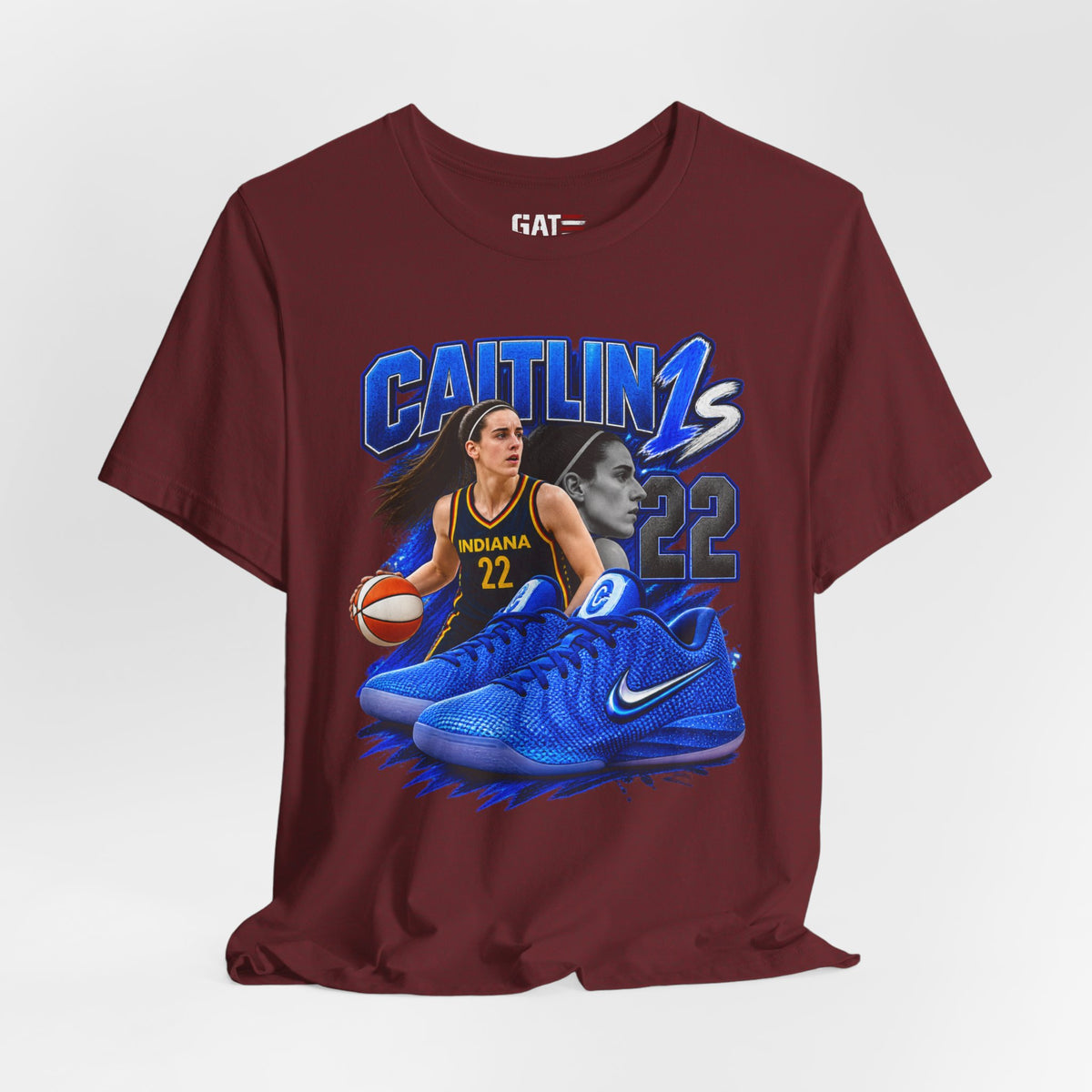 Caitlin Clark Caitlin 1s Blue Racer Sneaker Shirt
