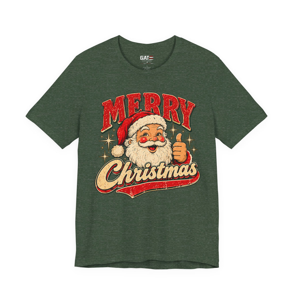 Merry Christmas graphic T-shirt mockup
