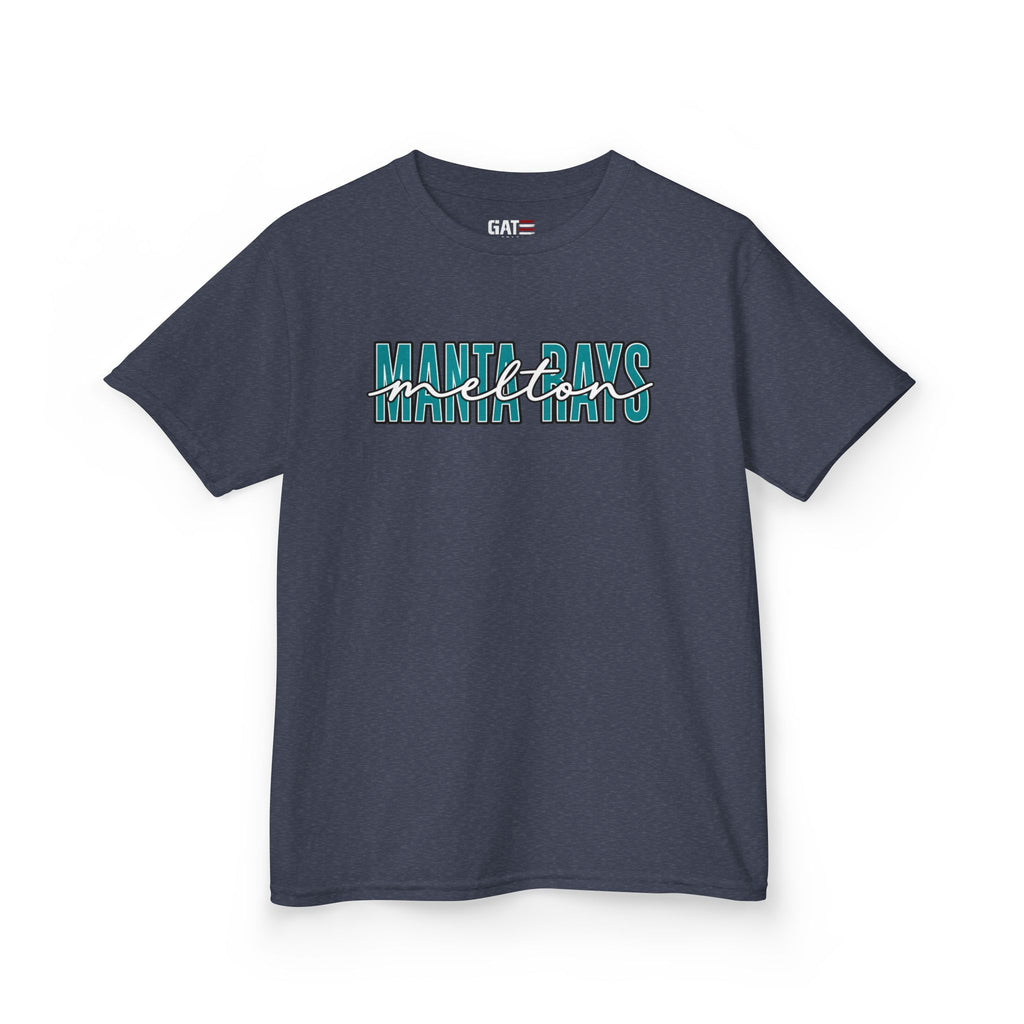 Kids Tee Melton Elementary — Melton Script Teal