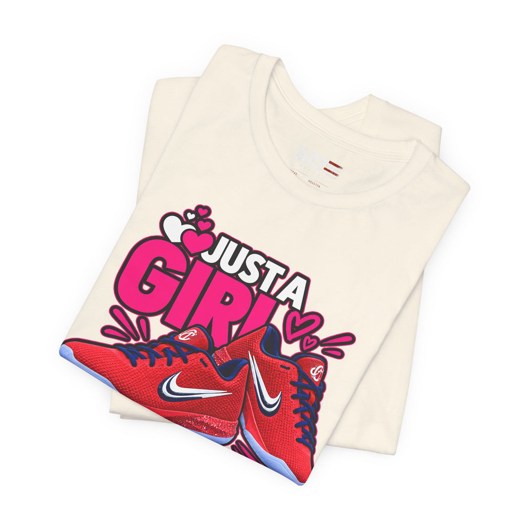 Caitlin Clark Caitlin 1s Just a Girl Sneaker Shirt | Style 2