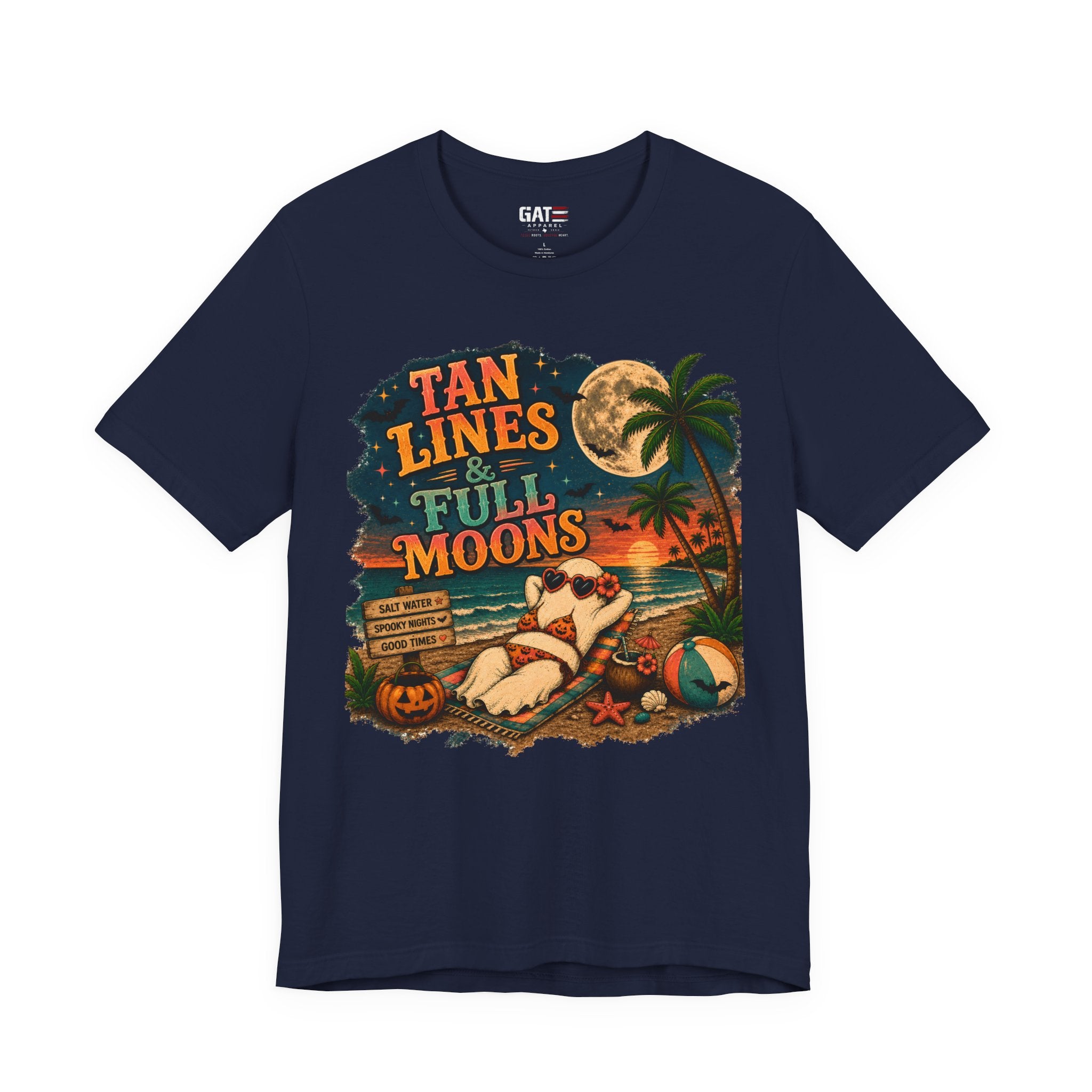 Summerween Shirt, Spooky Beach Shirt, Ghost Beach Tee, Halloween Beach Shirt, Coastal Halloween Tee, Tropical Ghost Shirt