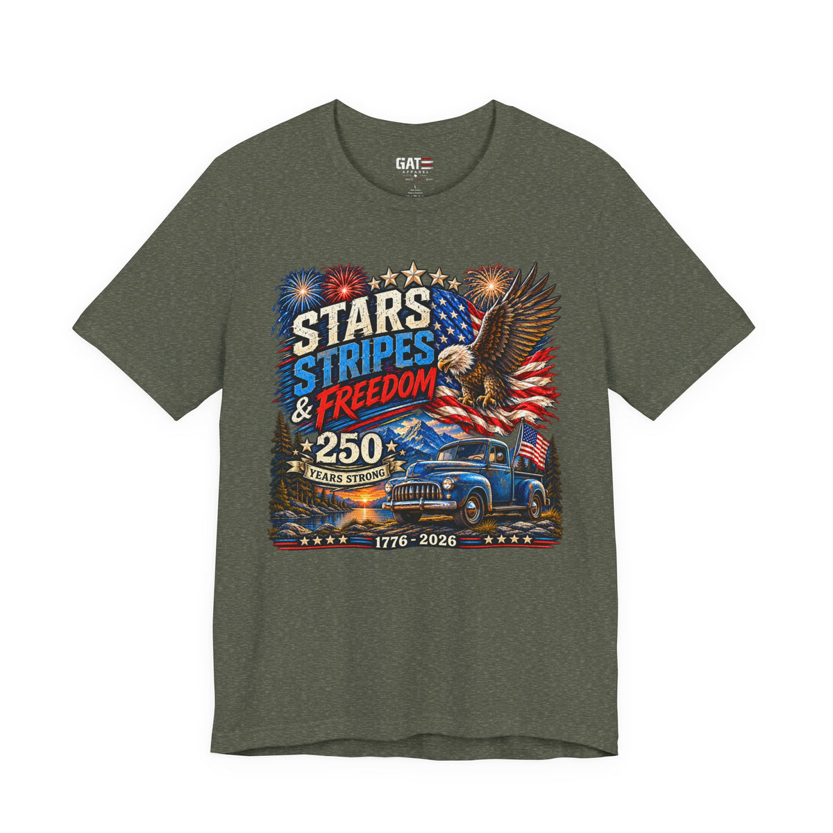 Stars Stripes & Freedom 250th Anniversary Shirt | Patriotic Tee