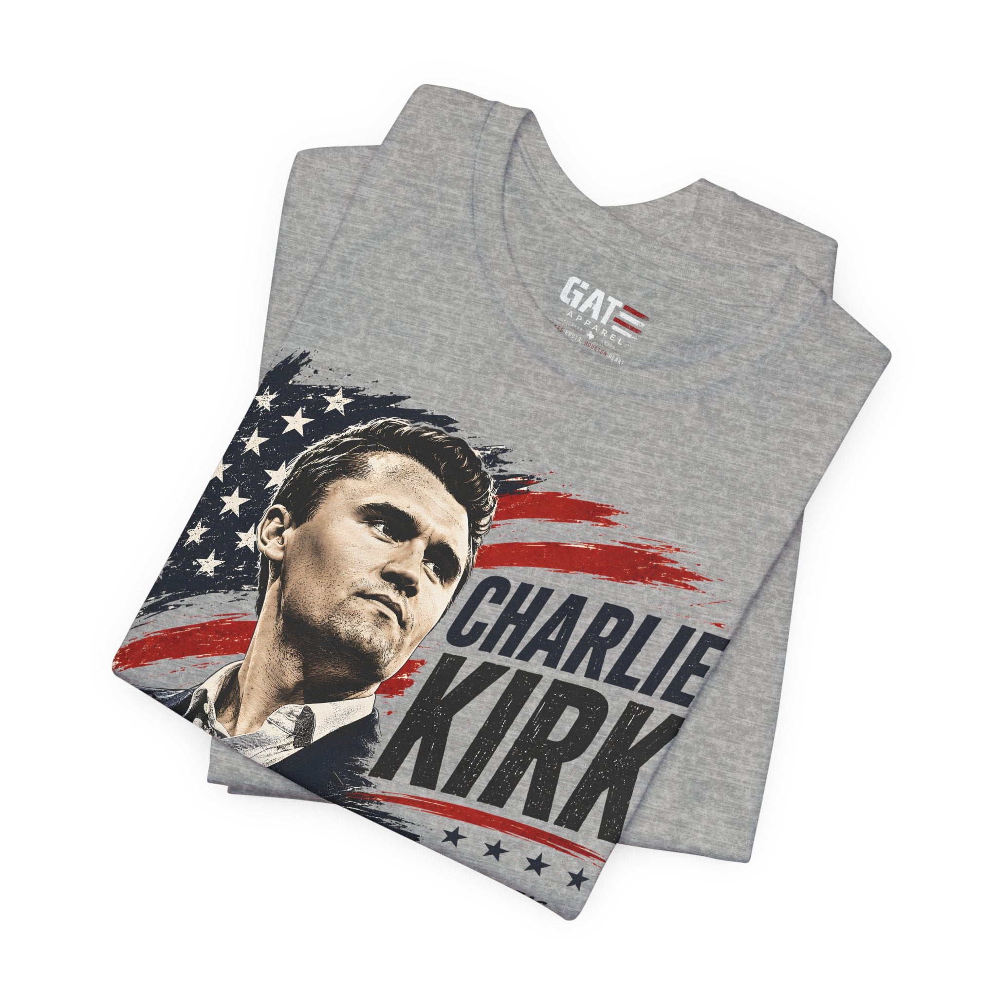 Charlie Kirk Shirt Conservative Patriotic T Shirt Republican American Flag Tee USA Freedom Gift Political Apparel