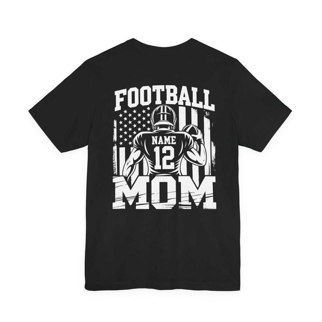 Football Mom Personalized Shirt Custom Player Name Number Game Day Tee