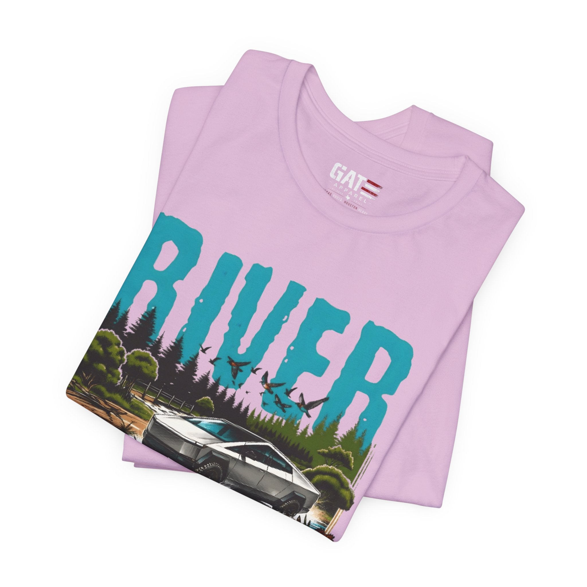 Cybertruck River Conqueror Shirt, Tesla Cybertruck Off Road Tee, Adventure Truck Shirt, Camping Shirt, Outdoor Lover Gift