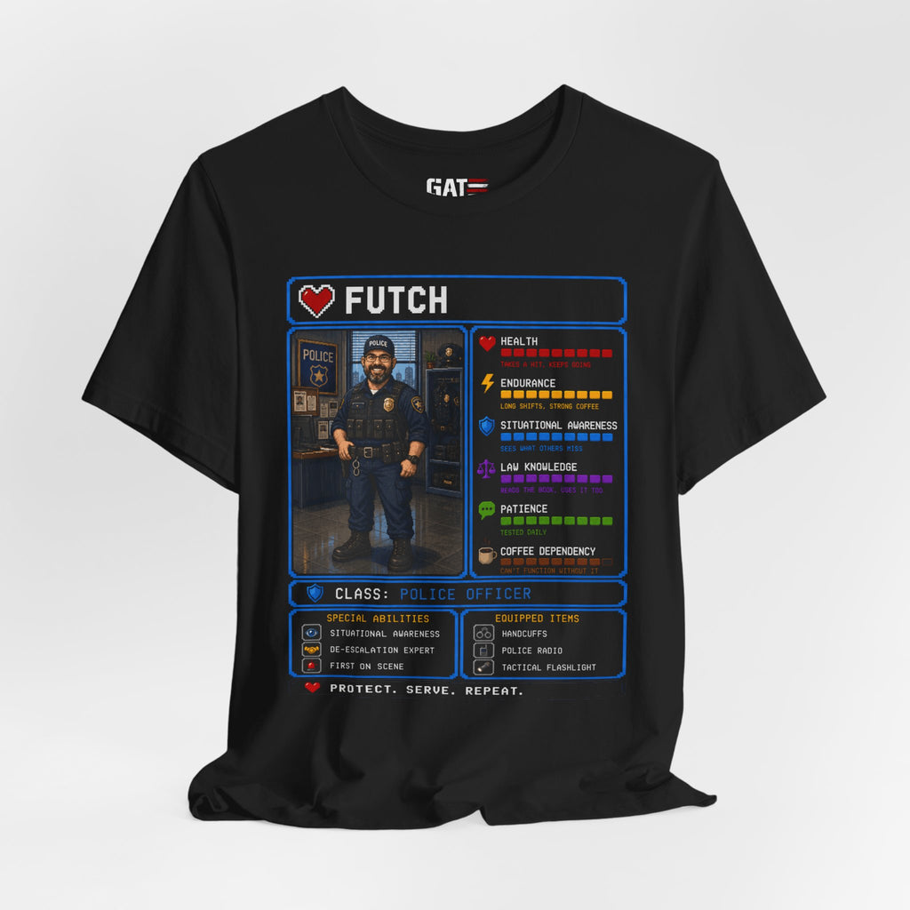 Custom Police Officer RPG Character Shirt | Personalized Law Enforcement Gift