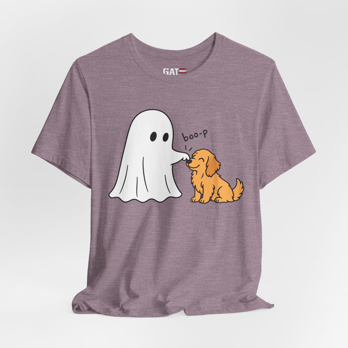 Halloween Ghost & Golden Retriever — "boo-p" Cute Dog Halloween T-Shirt