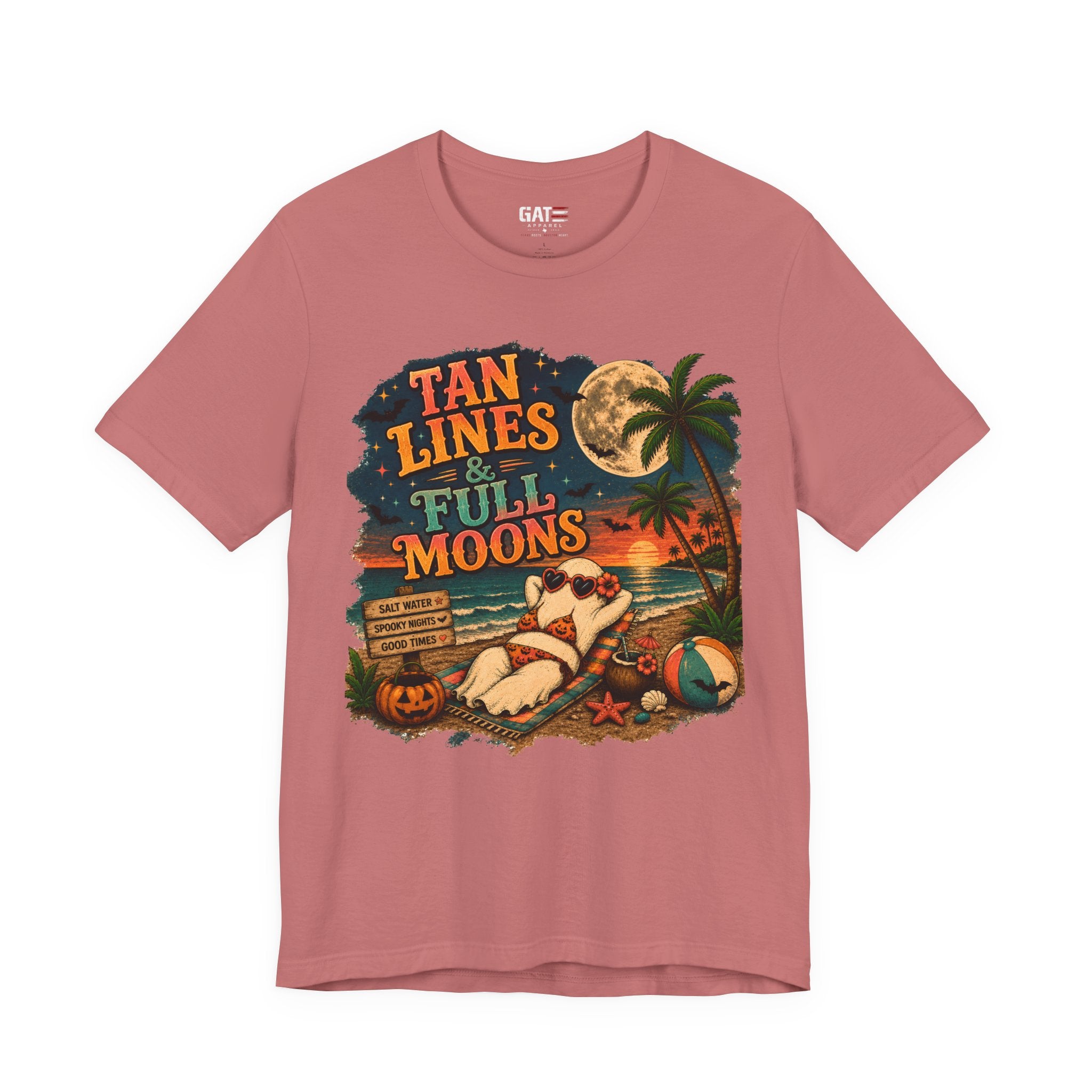 Summerween Shirt, Spooky Beach Shirt, Ghost Beach Tee, Halloween Beach Shirt, Coastal Halloween Tee, Tropical Ghost Shirt