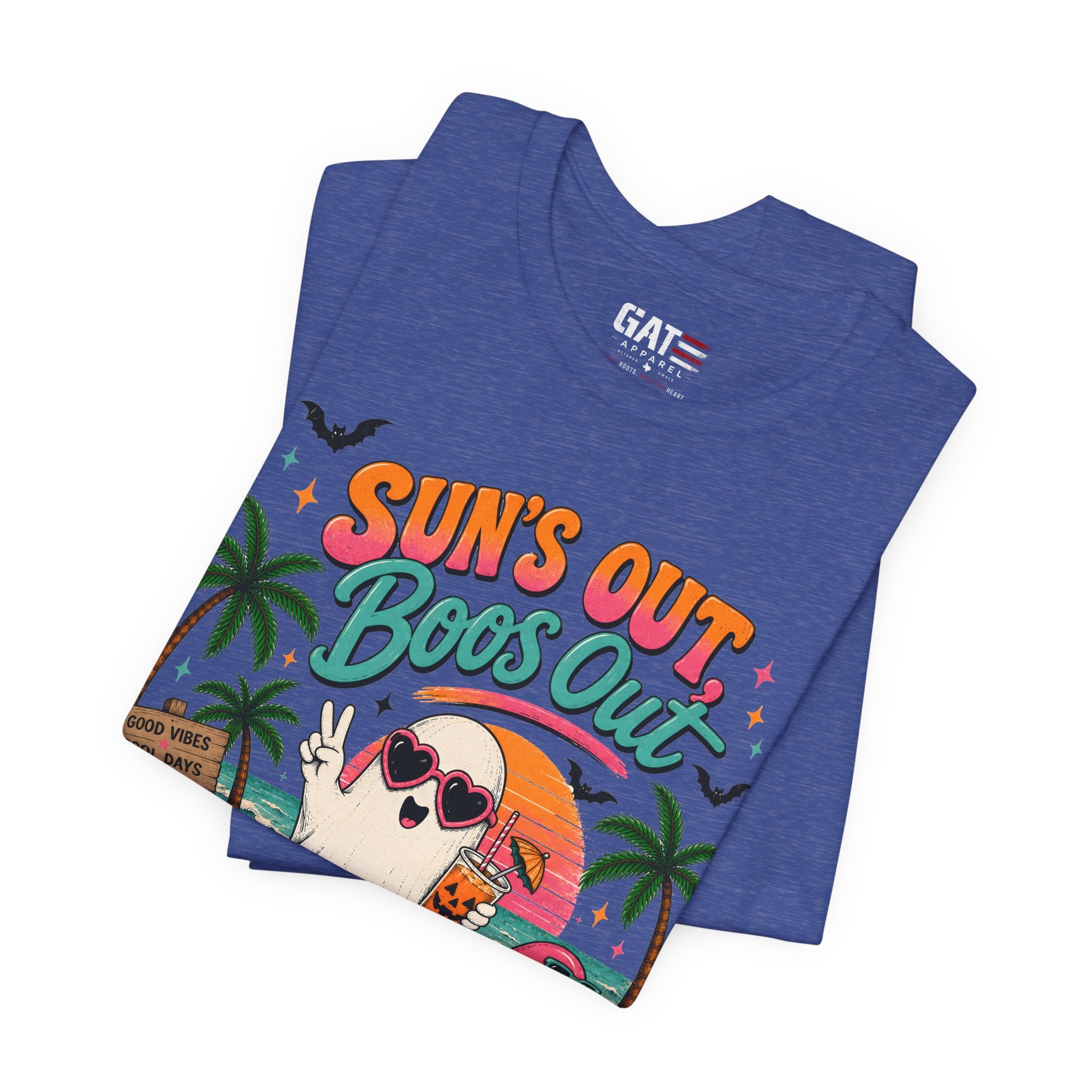 Summerween Shirt, Spooky Beach Shirt, Ghost Beach Tee, Halloween Beach Shirt, Coastal Halloween Tee, Tropical Ghost Shirt