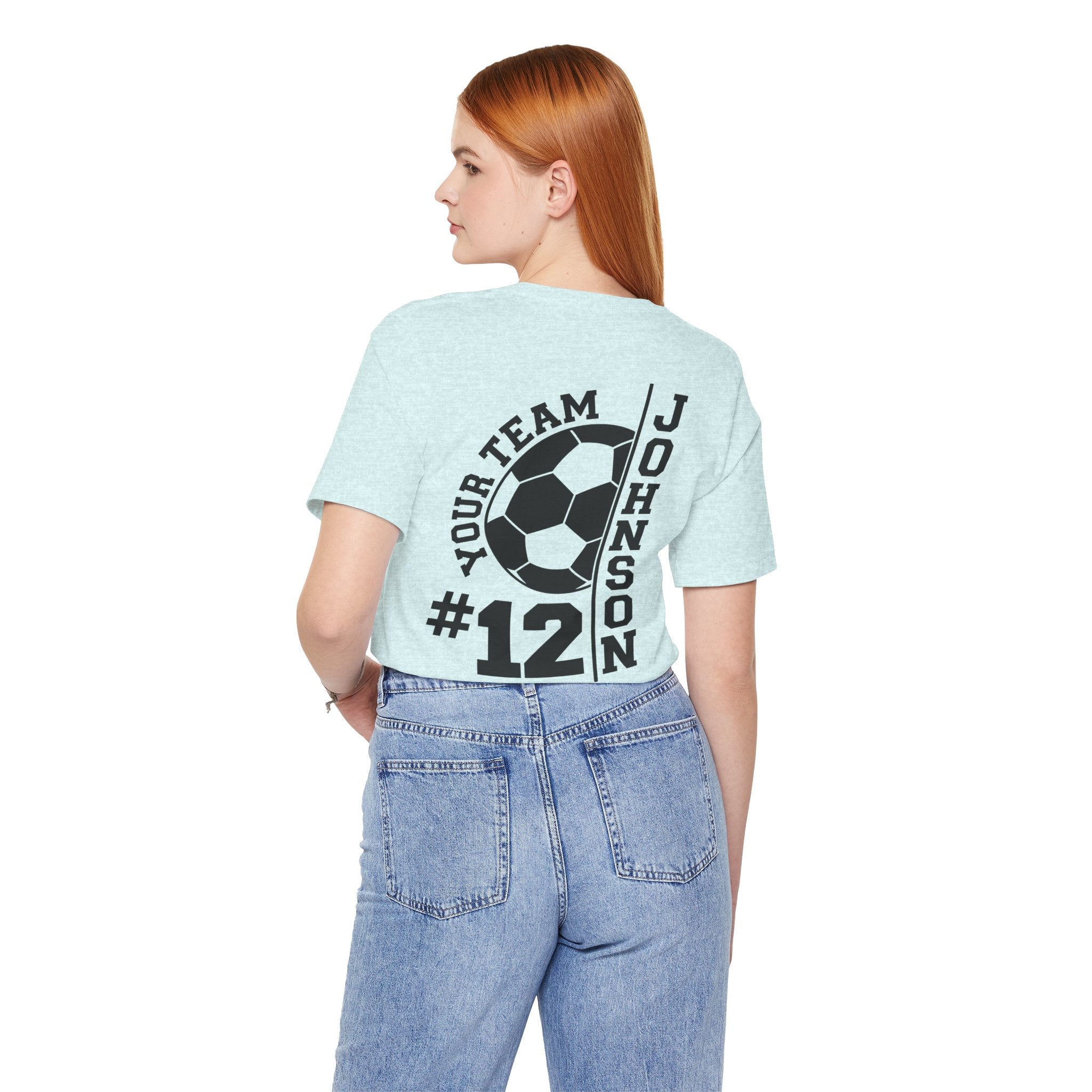Soccer Mom Tee — Personalized Back Number & Name Soccer Shirt