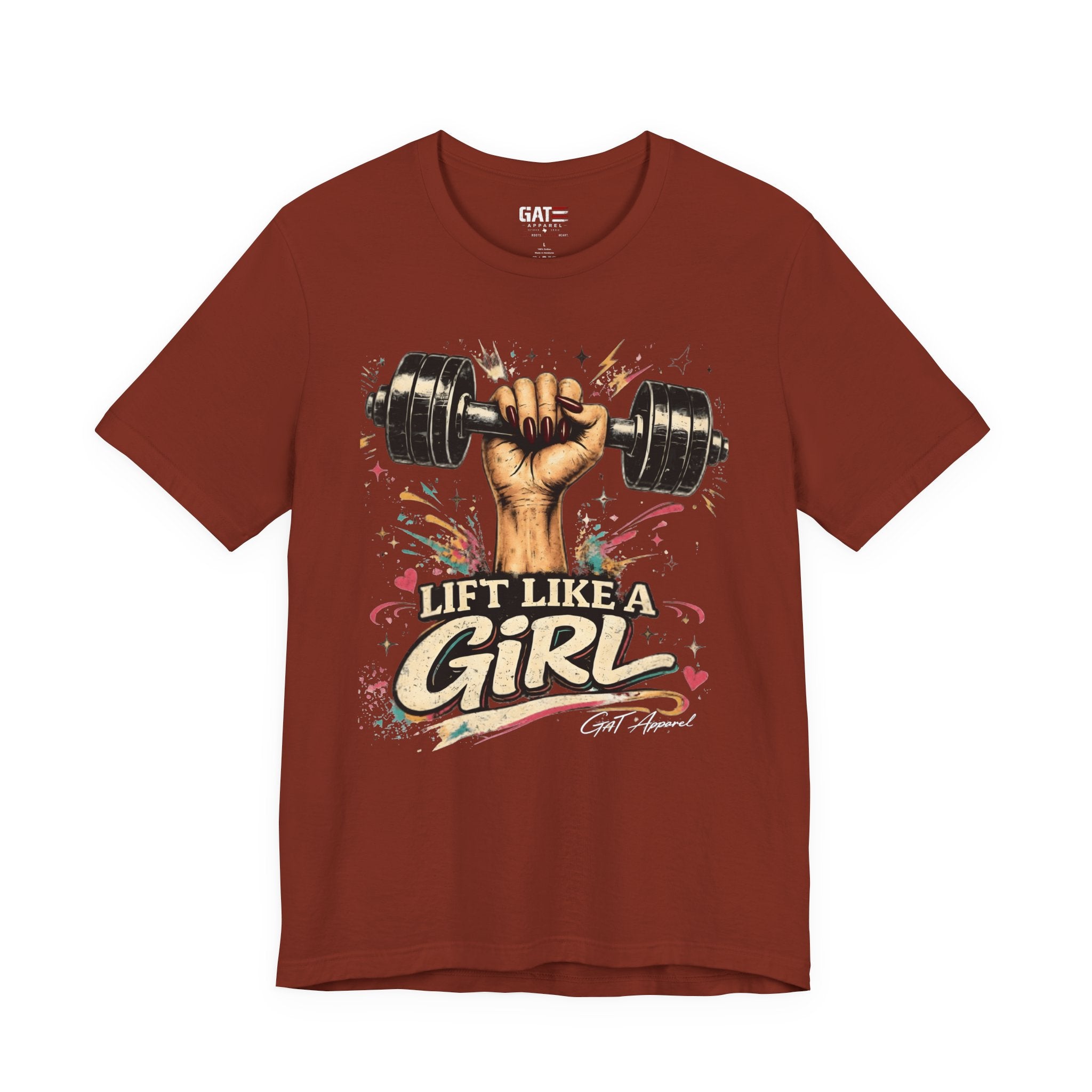 Lift Like A Girl Shirt, Women's Gym Shirt, Weightlifting Tee, Cute Fitness Shirt, Workout Gift for Women