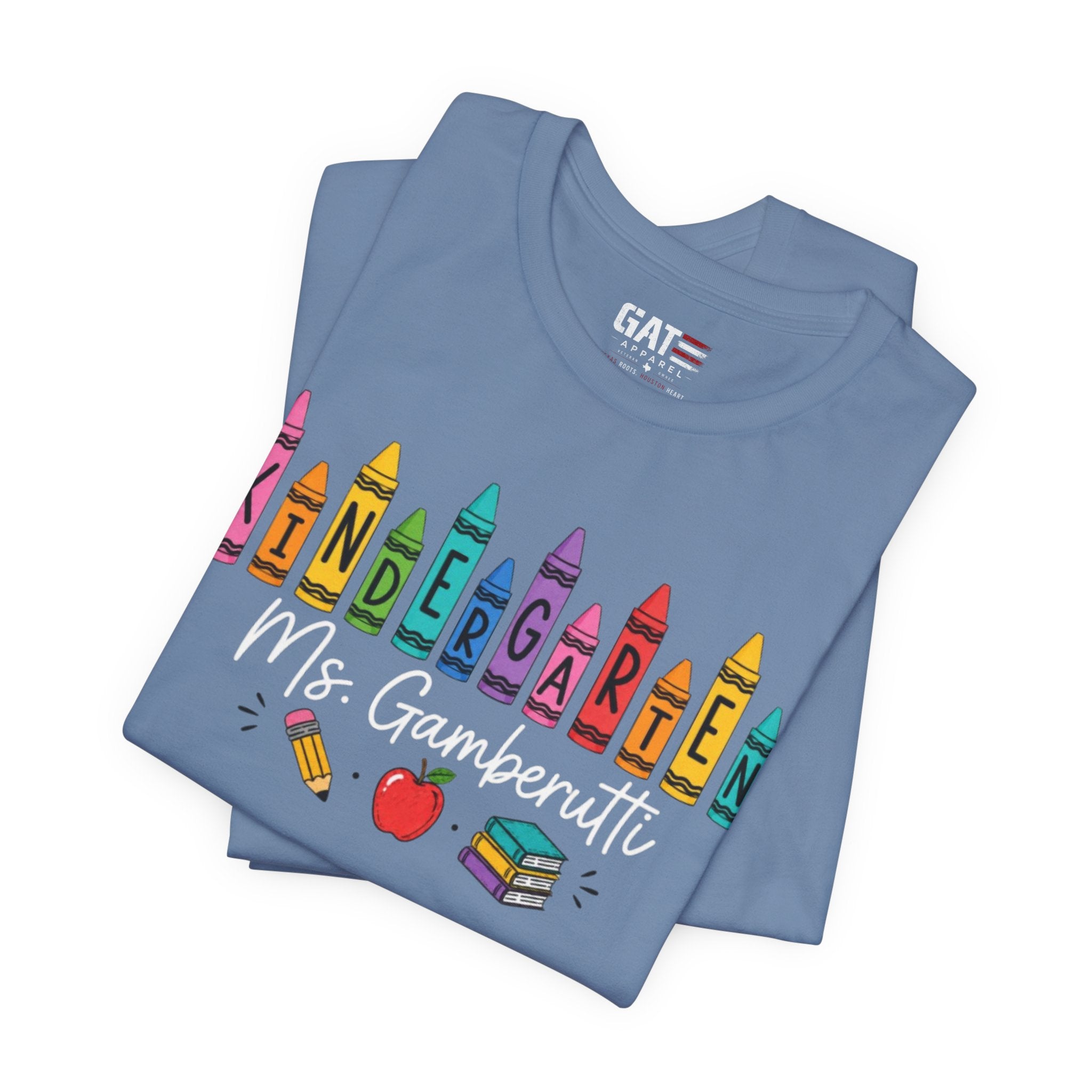 Customize Grade Level and Name Teacher Crayon Shirt