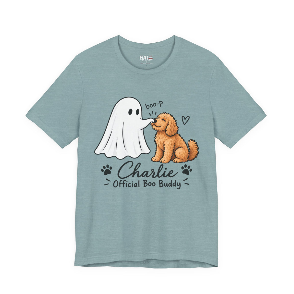 Personalized Ghost Boop Dog Shirt – Custom Pet Photo Halloween Tee