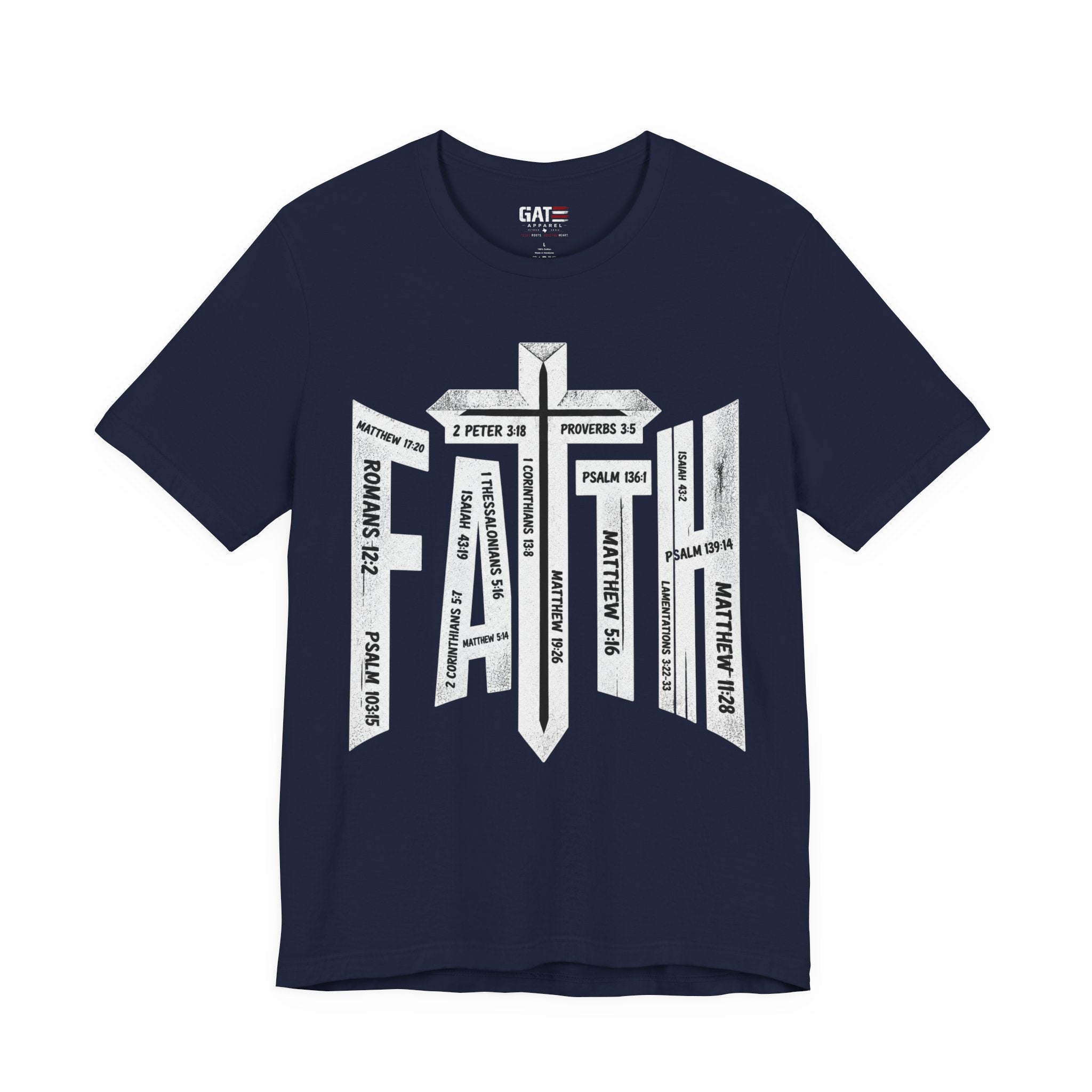 Faith Cross T-Shirt – Bible Verse Reference Graphic Tee