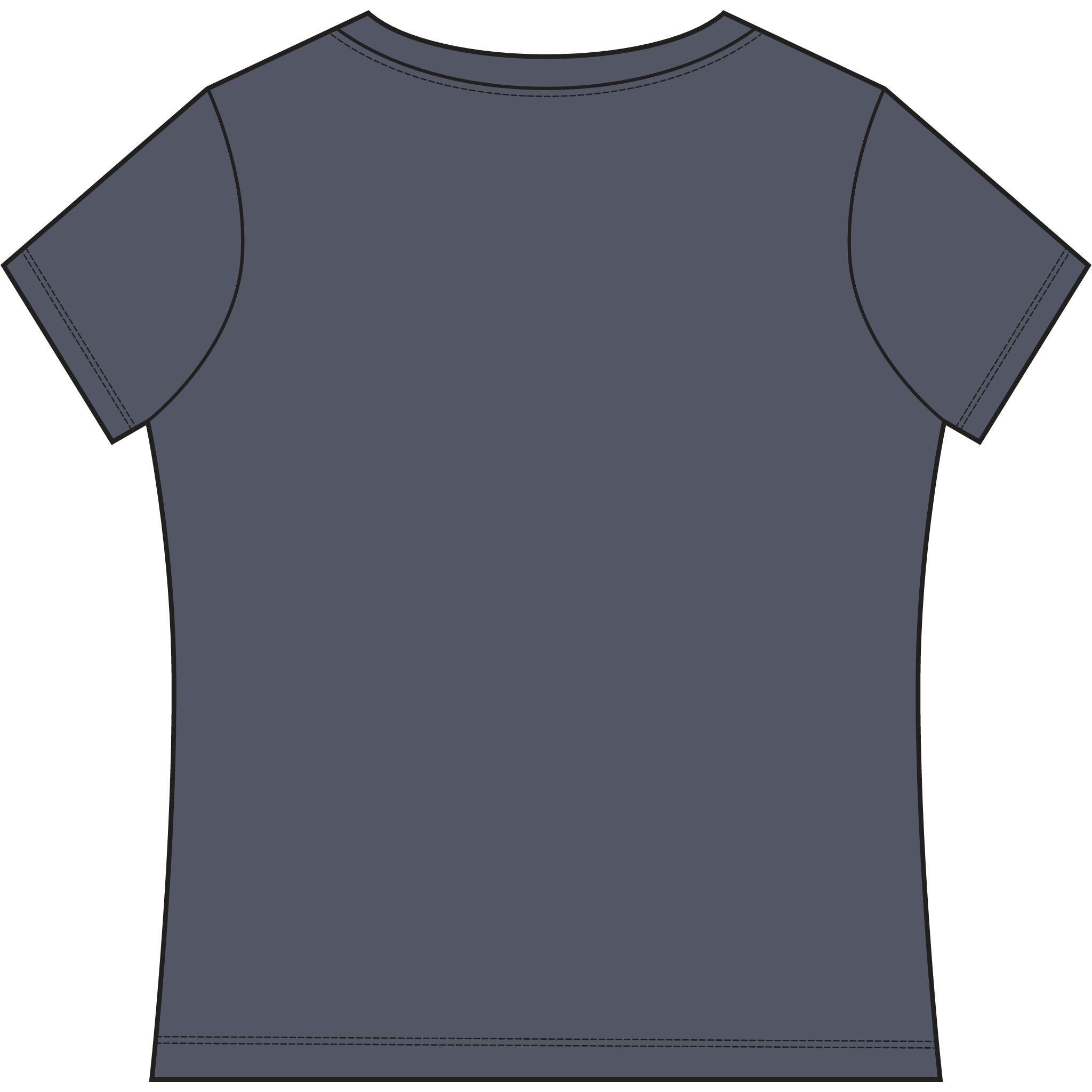 Salty Hair Don't Care V-Neck Tee — Women's Beachy Shell T-Shirt