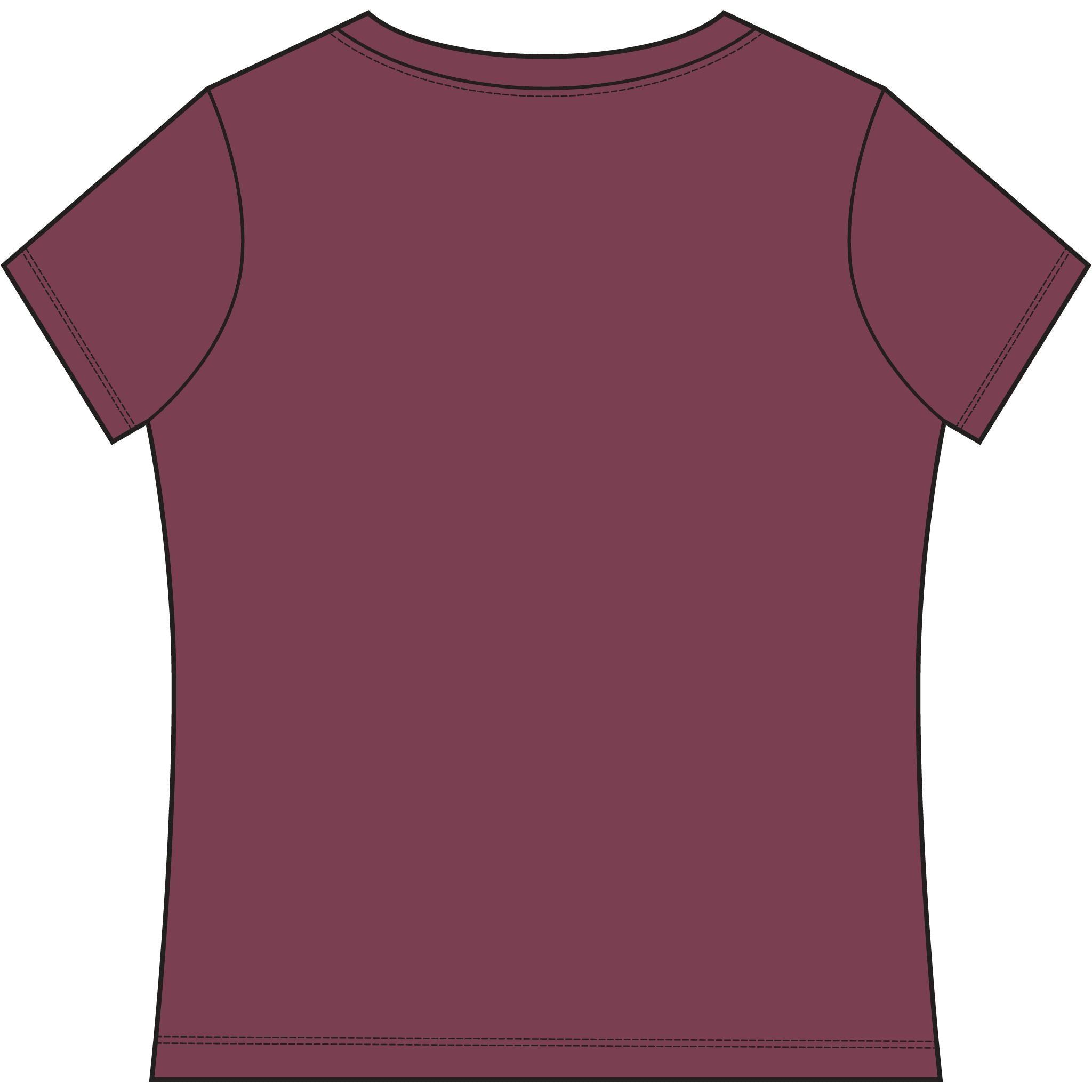 Salty Hair Don't Care V-Neck Tee — Women's Beachy Shell T-Shirt