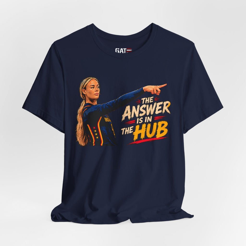 The Answer Is In The Hub Shirt | School Graphic Tee