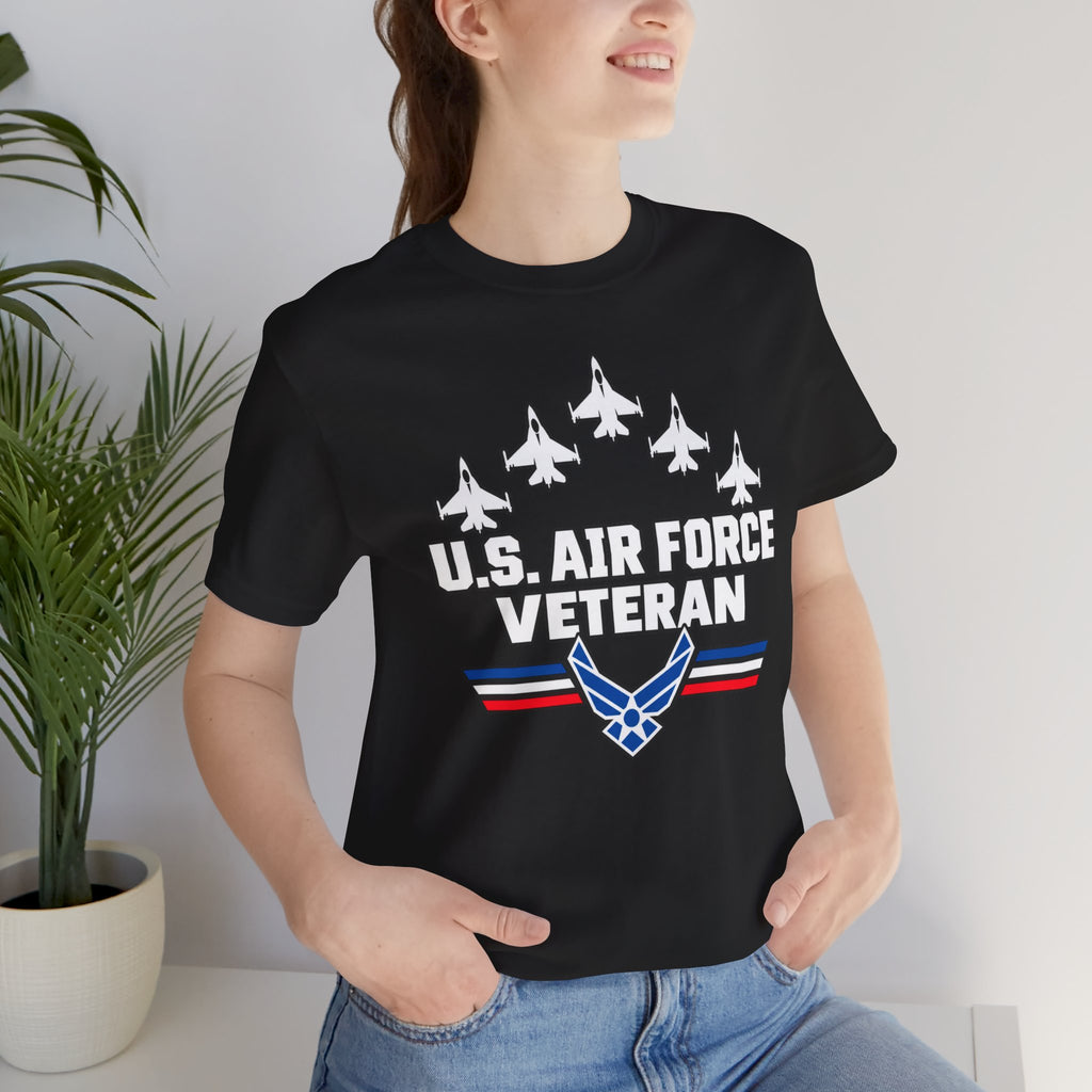 U.S. Air Force Veteran T-Shirt — Military Pride Tee with Jets & Emblem