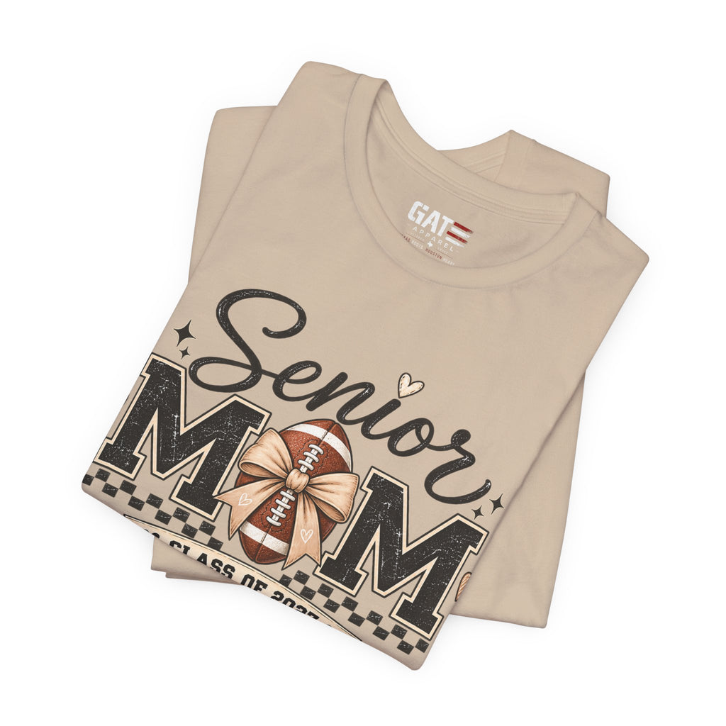 Senior Football Mom Shirt Class of 2027 Final Quarter Game Day T-Shirt