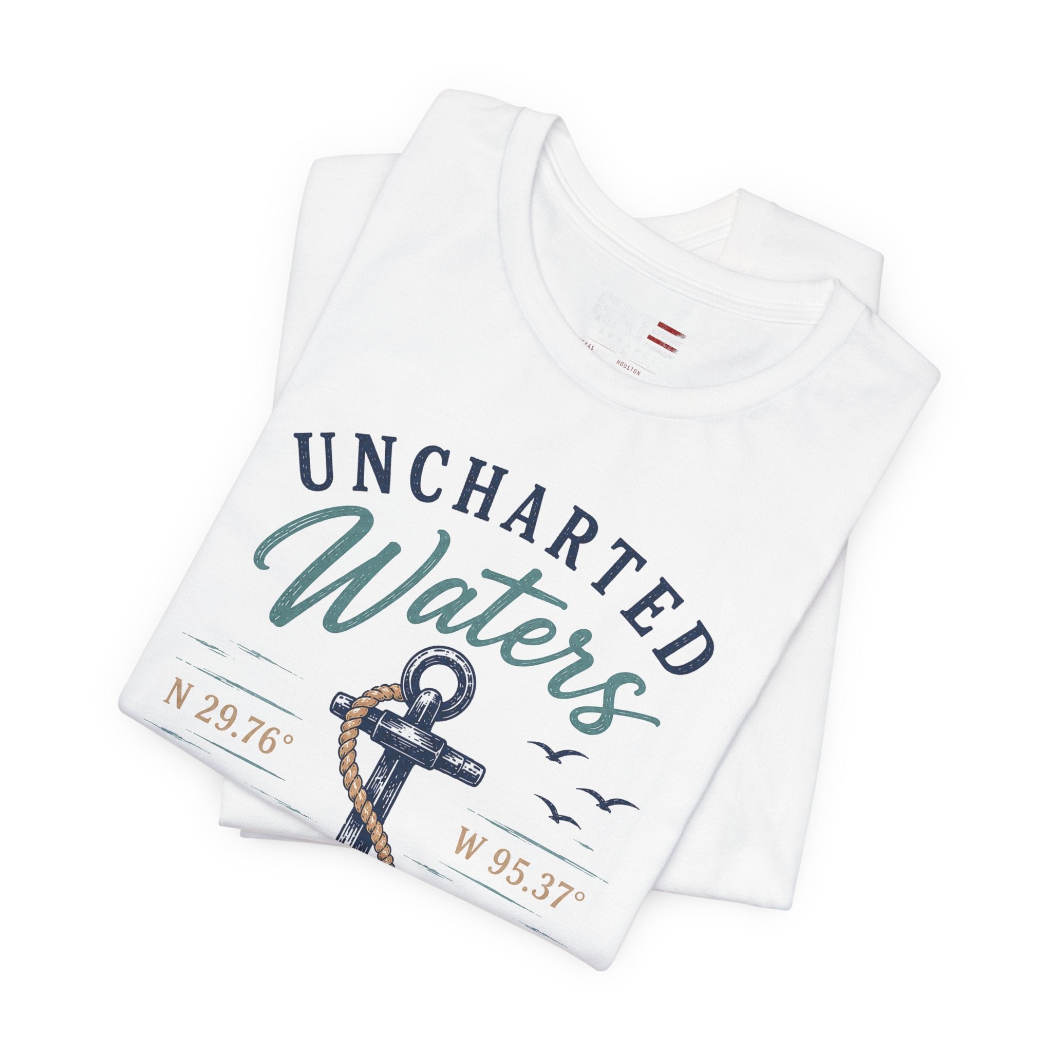 Uncharted Waters Anchor Tee — Nautical Adventure Graphic T-Shirt