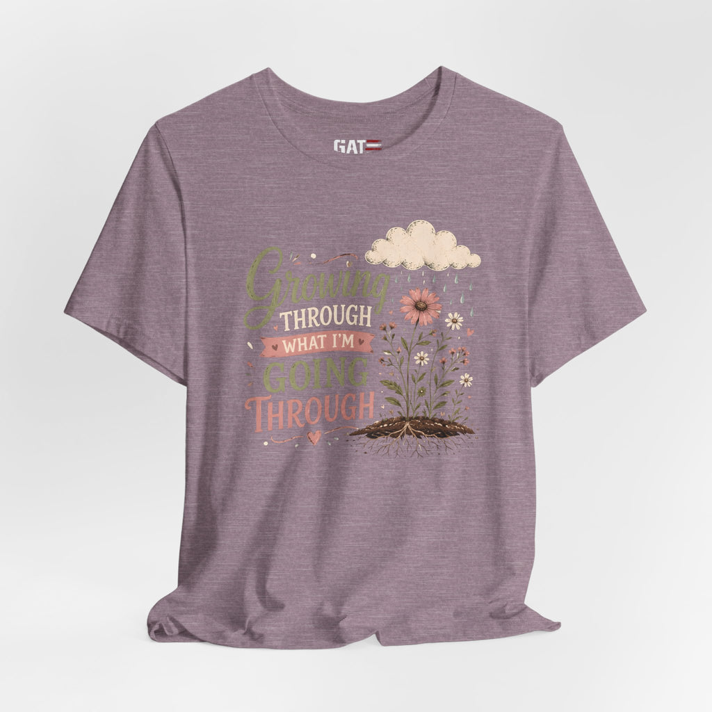Motivational Christian Shirt for Women, Inspirational Growth Graphic Tee, Faith Encouragement Shirt, Floral Positive Mindset Gift