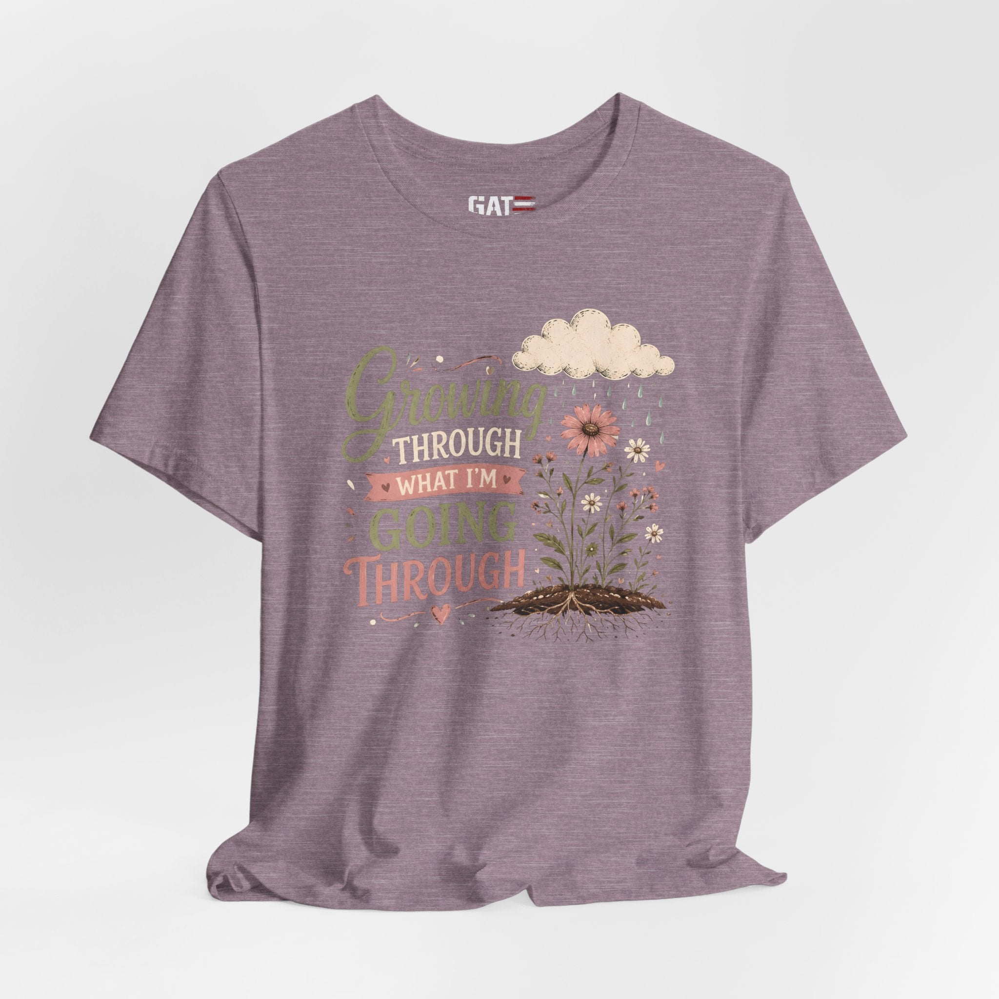 Motivational Christian Shirt for Women, Inspirational Growth Graphic Tee, Faith Encouragement Shirt, Floral Positive Mindset Gift