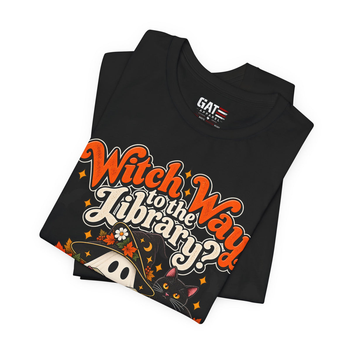 Witch Way to the Library Halloween Shirt | Book Lover Tee