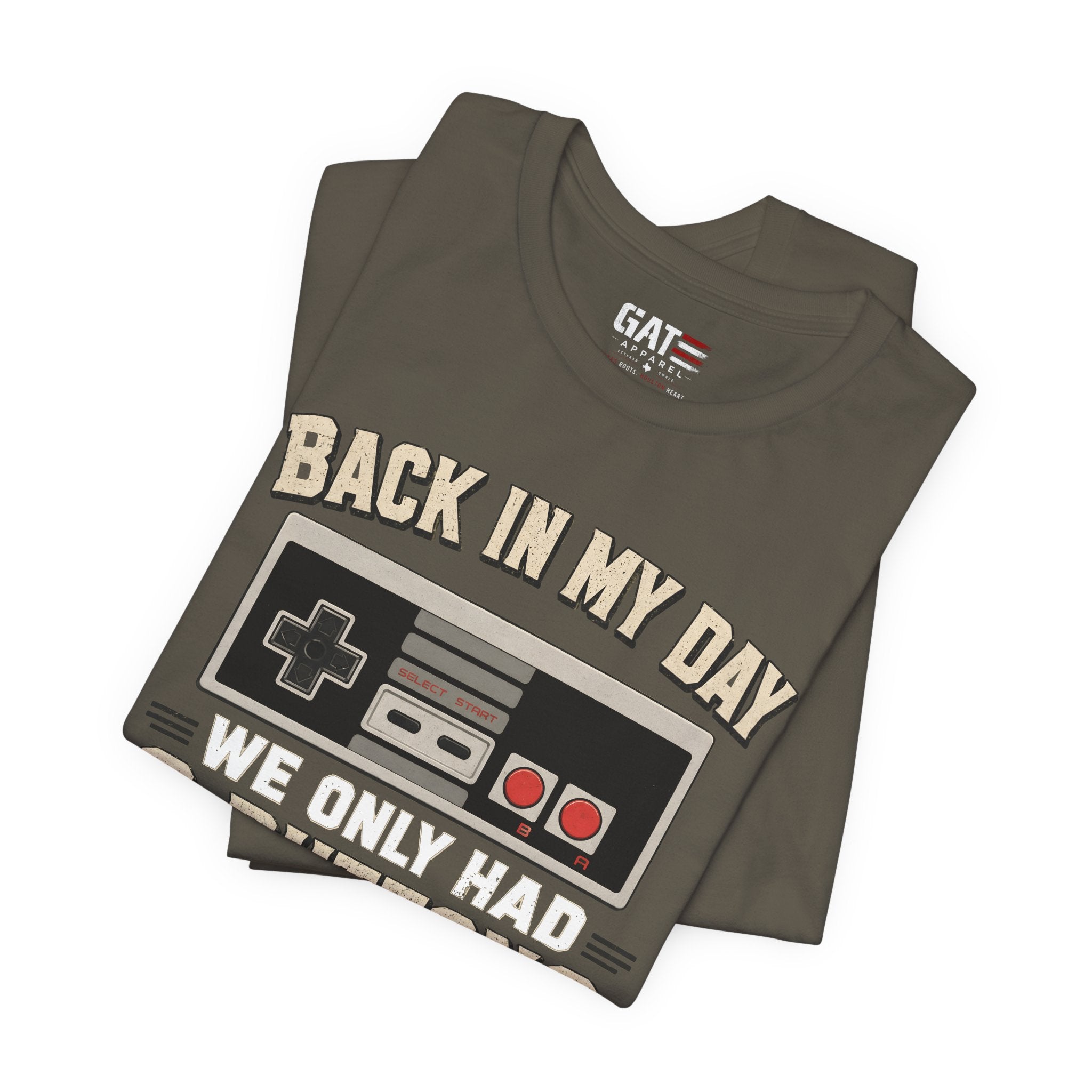 Retro Gamer Shirt, Back In My Day We Only Had 2 Buttons, Vintage Gaming T Shirt, Old School Video Game Tee, Gamer Dad Gift, Nerd Shirt