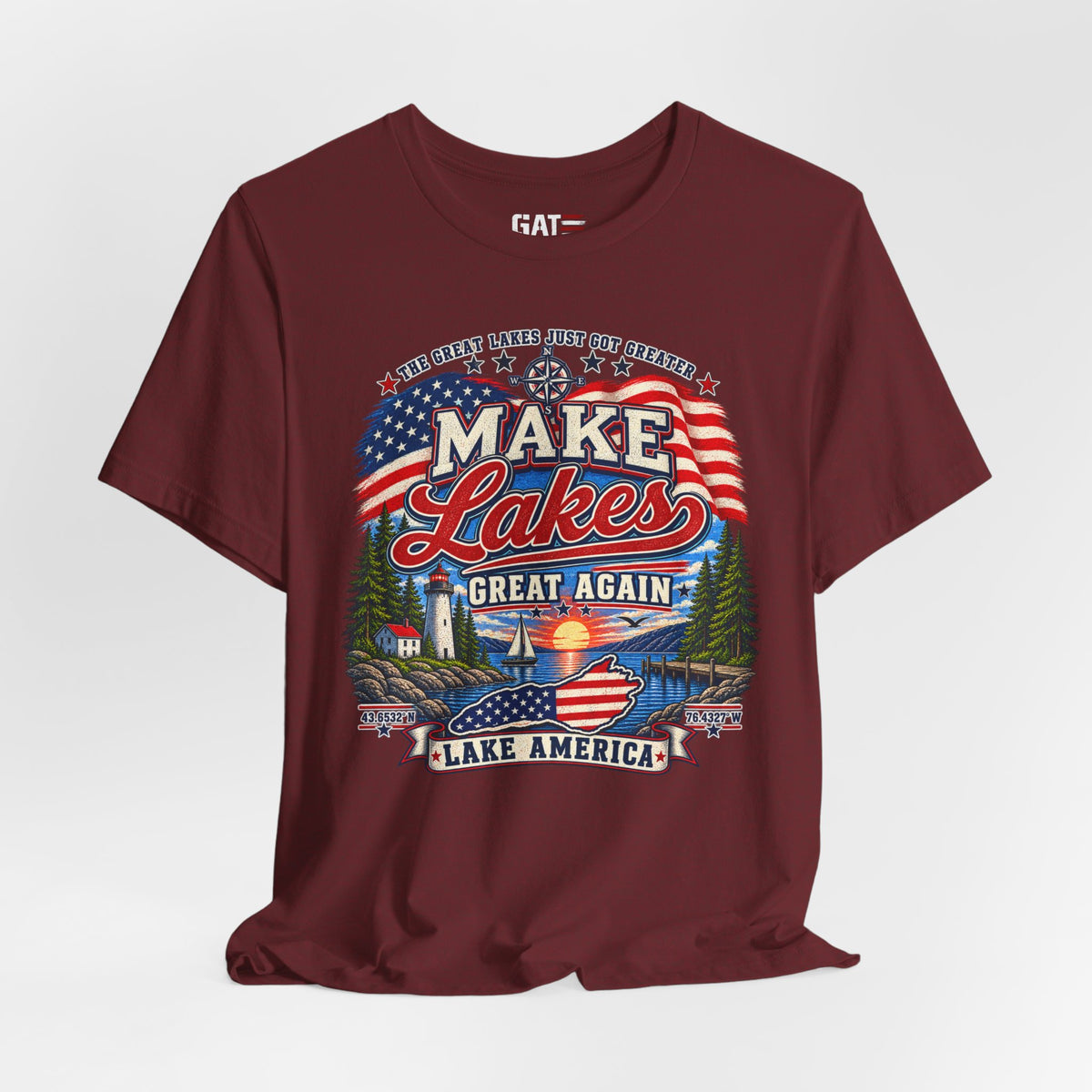 Make Lakes Great Again Shirt | Lake America Patriotic Tee