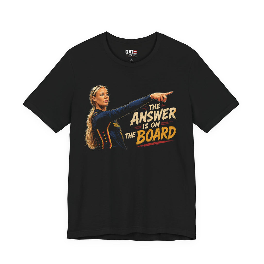 Sophie Cunningham|Teacher Shirt The Answer Is On The Board Funny Classroom Graphic Tee