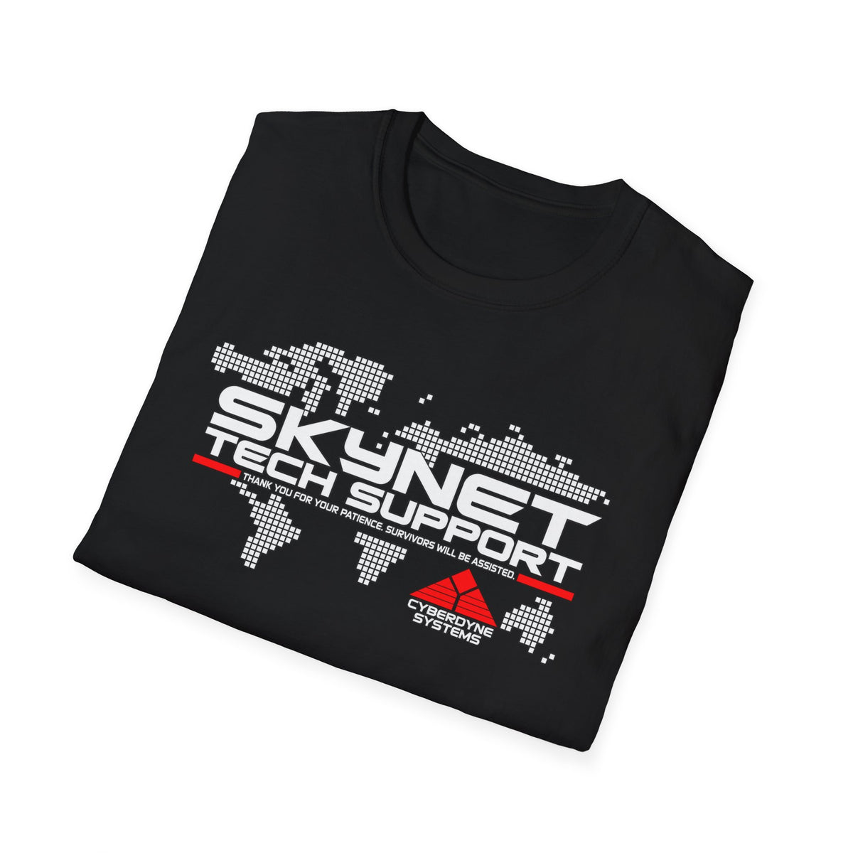 Skynet Tech Support retro AI science fiction graphic T-shirt - product image 4