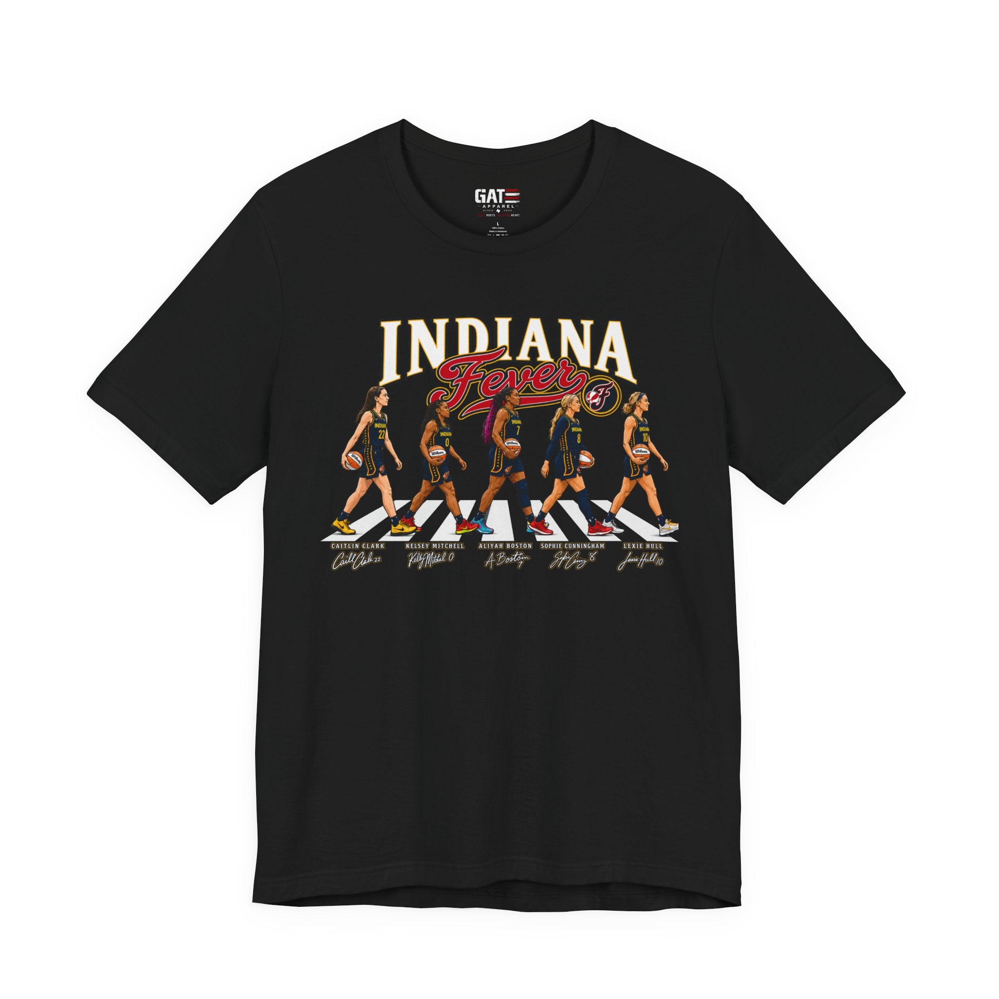 Indiana Fever Team Shirt|Caitlin Clark|Sophie Cunningham Retro Abbey Road Basketball Tee