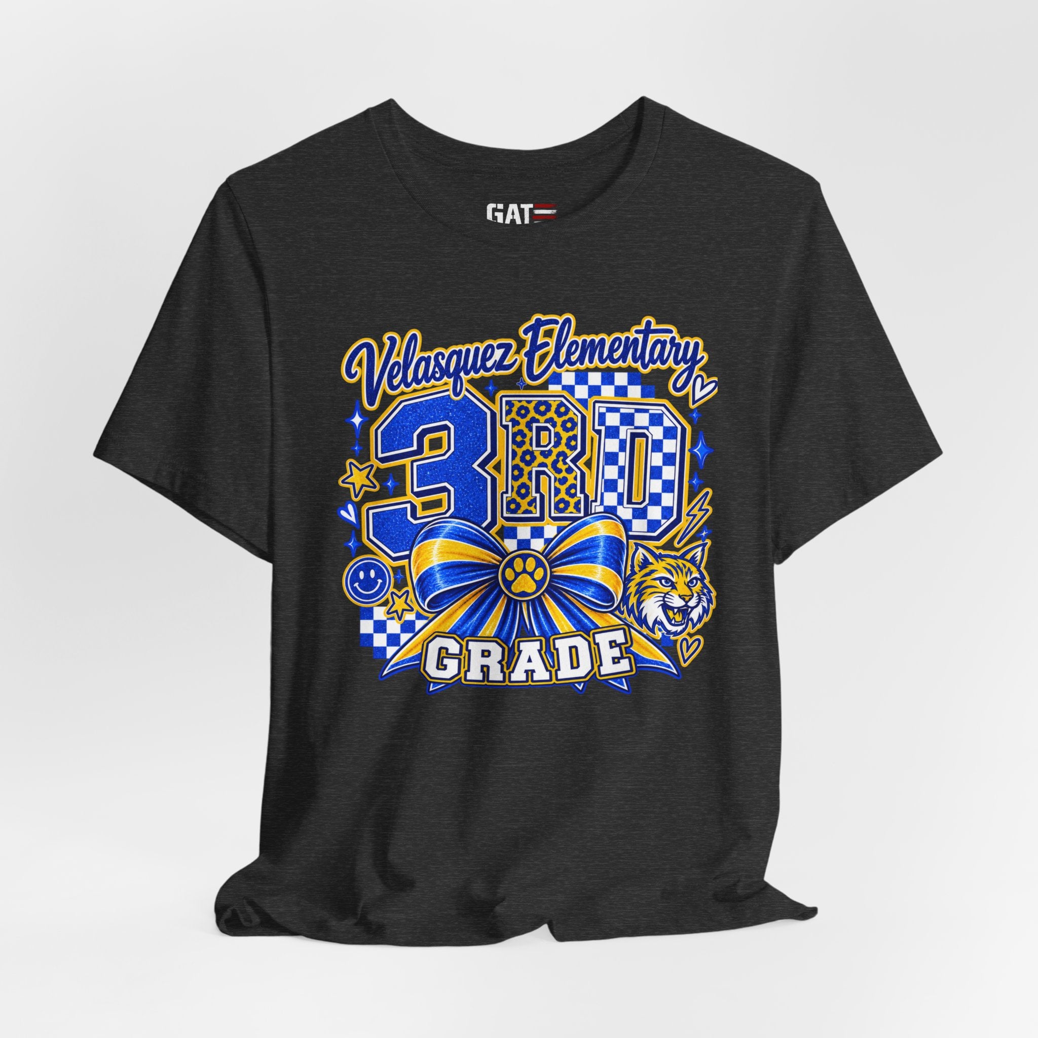 Custom School Shirt Personalized Coquette Bow School Spirit Teacher Student Tee