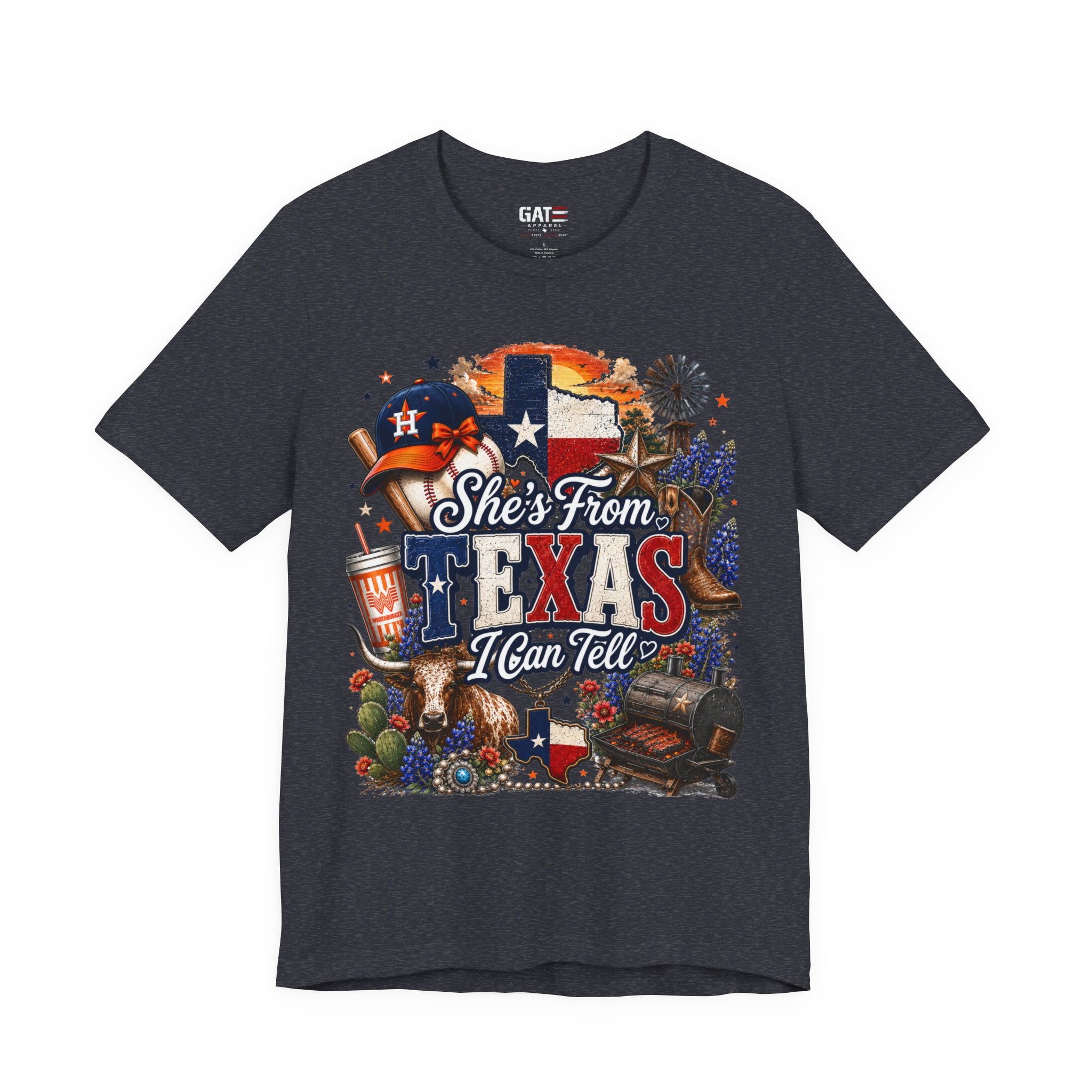 She's From Texas T-Shirt — Texas Pride Graphic Tee