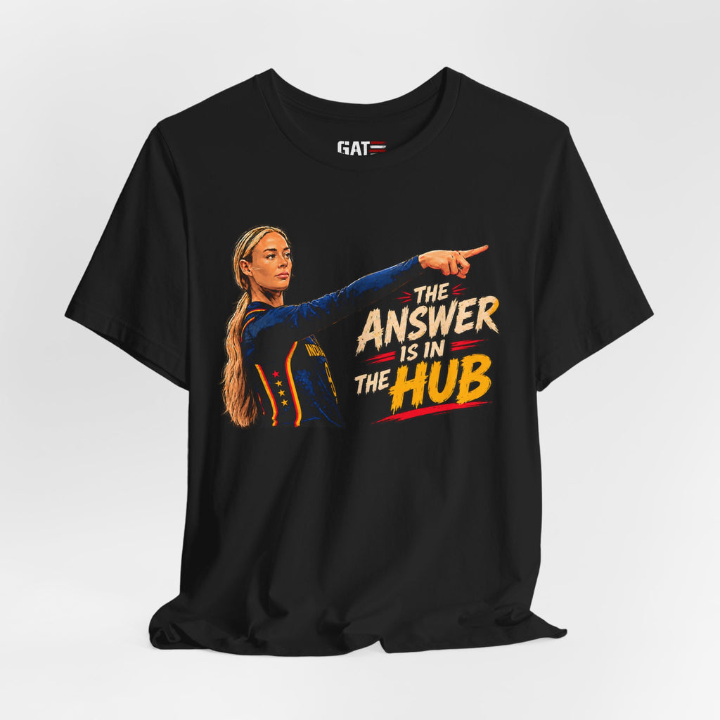 The Answer Is In The Hub Shirt | School Graphic Tee