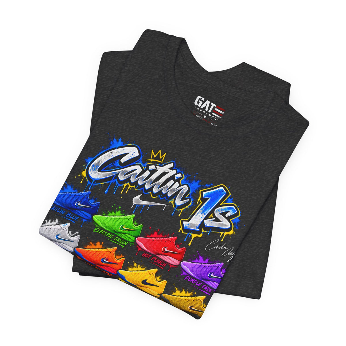 Caitlin Clark Caitlin 1s Sneaker Shirt | Indiana Fever Tee