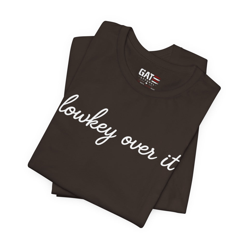 Lowkey Over It Shirt, Funny Gen Z Shirt, Introvert Tee, Trendy Aesthetic Shirt, Sarcastic Graphic Tee Gift