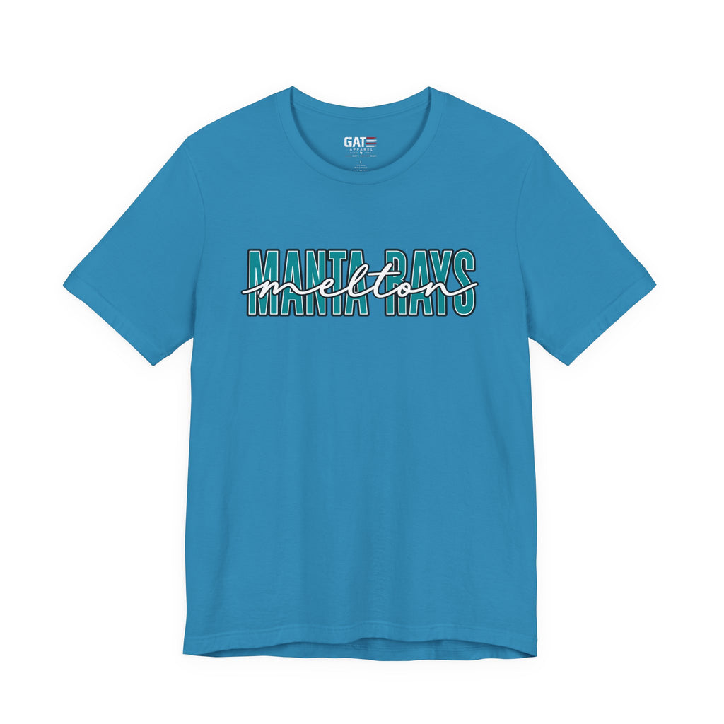 Melton Elementary Script Tee Teal
