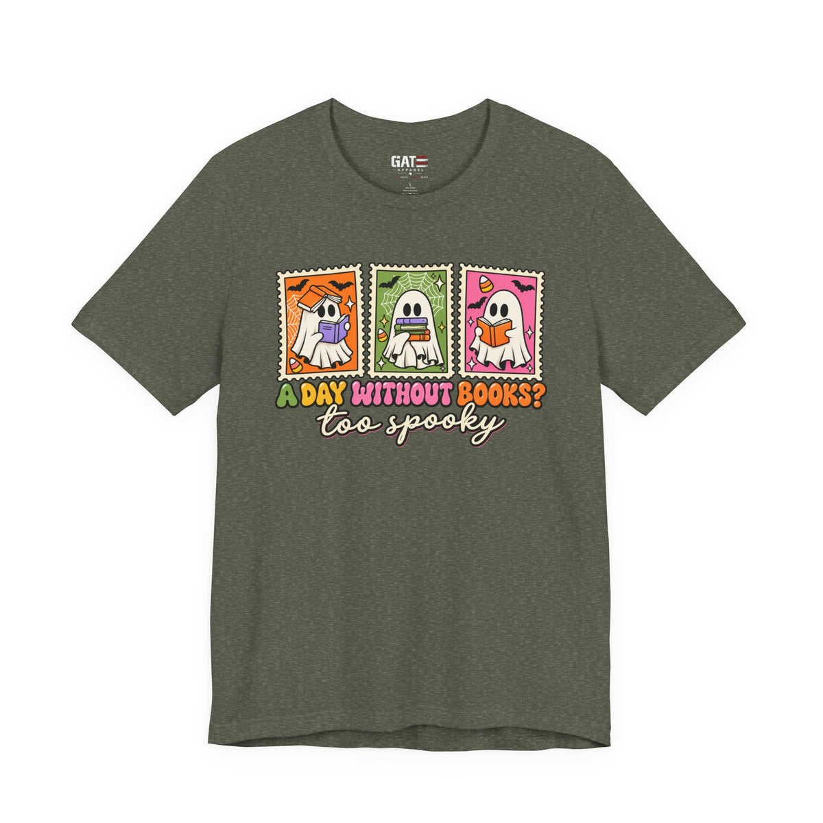 Halloween Book Lover Shirt – A Day Without Books Is Too Spooky – product photo