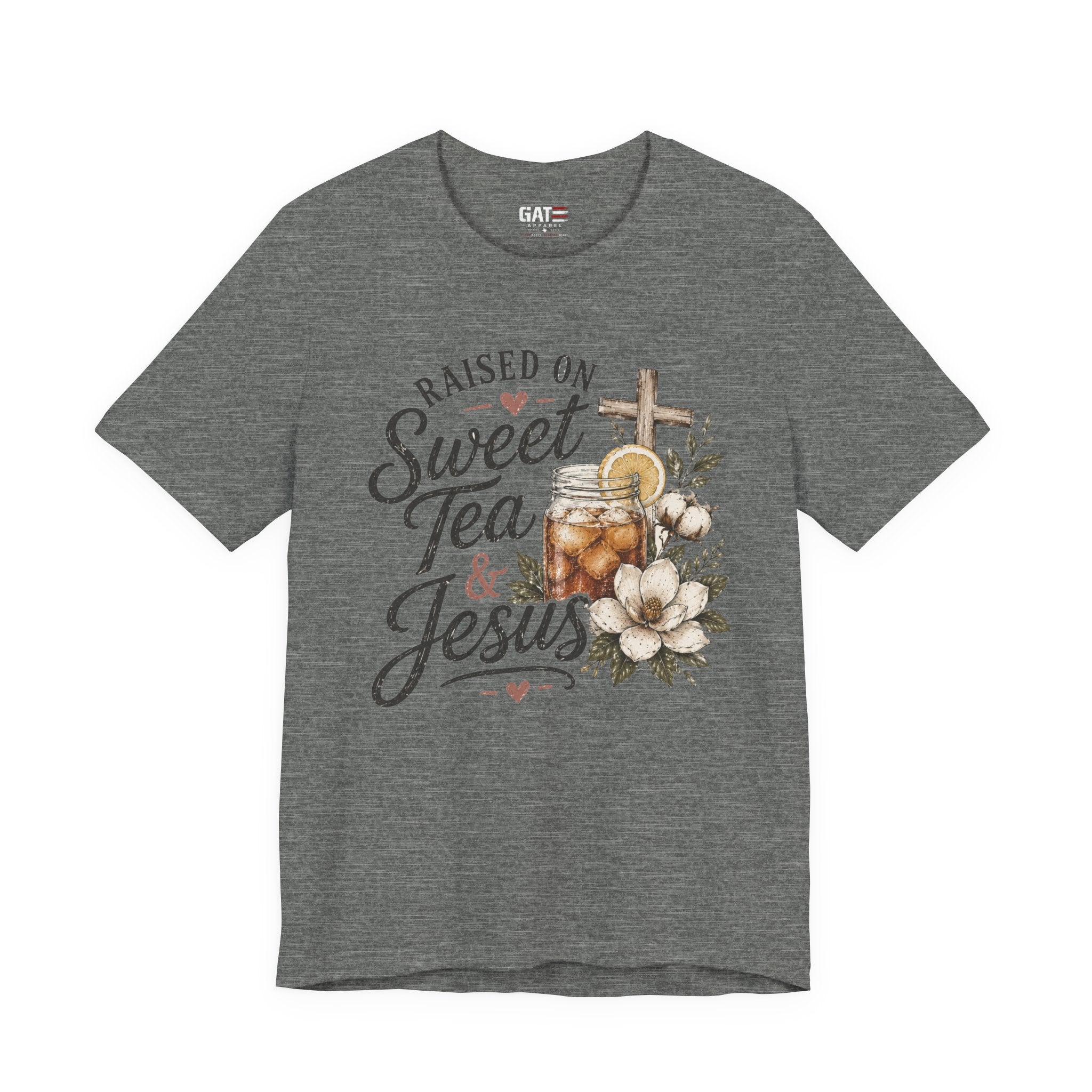 Southern Christian Shirt, Faith Graphic Tee, Sweet Tea Lover Shirt, Country Living Tee, Rustic Farmhouse Gift, Southern Mom Tee