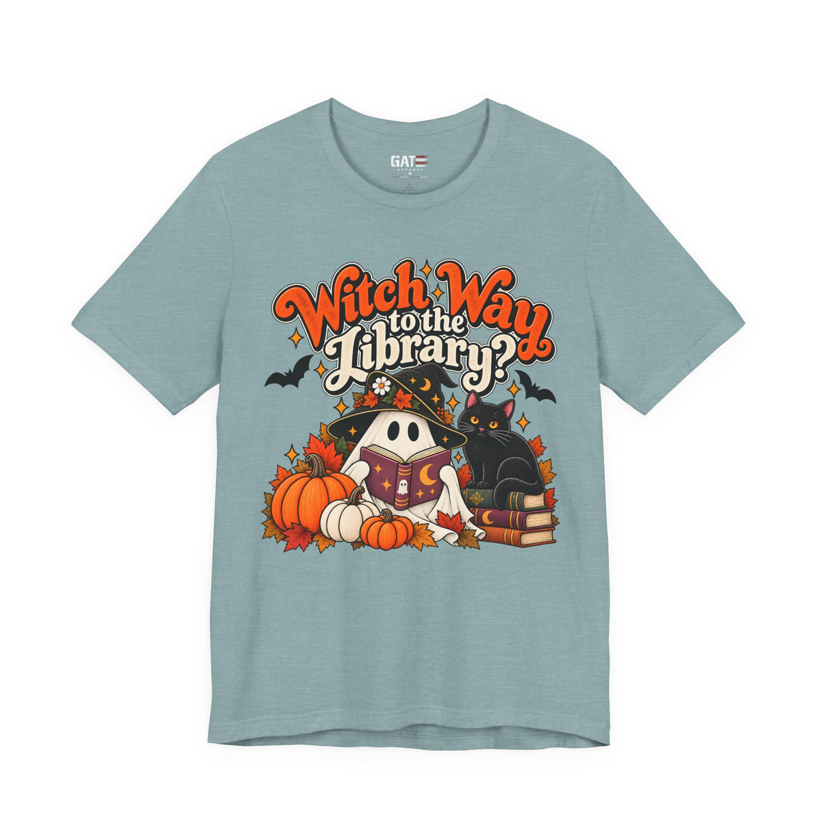 Witch Way to the Library Halloween Shirt | Book Lover Tee
