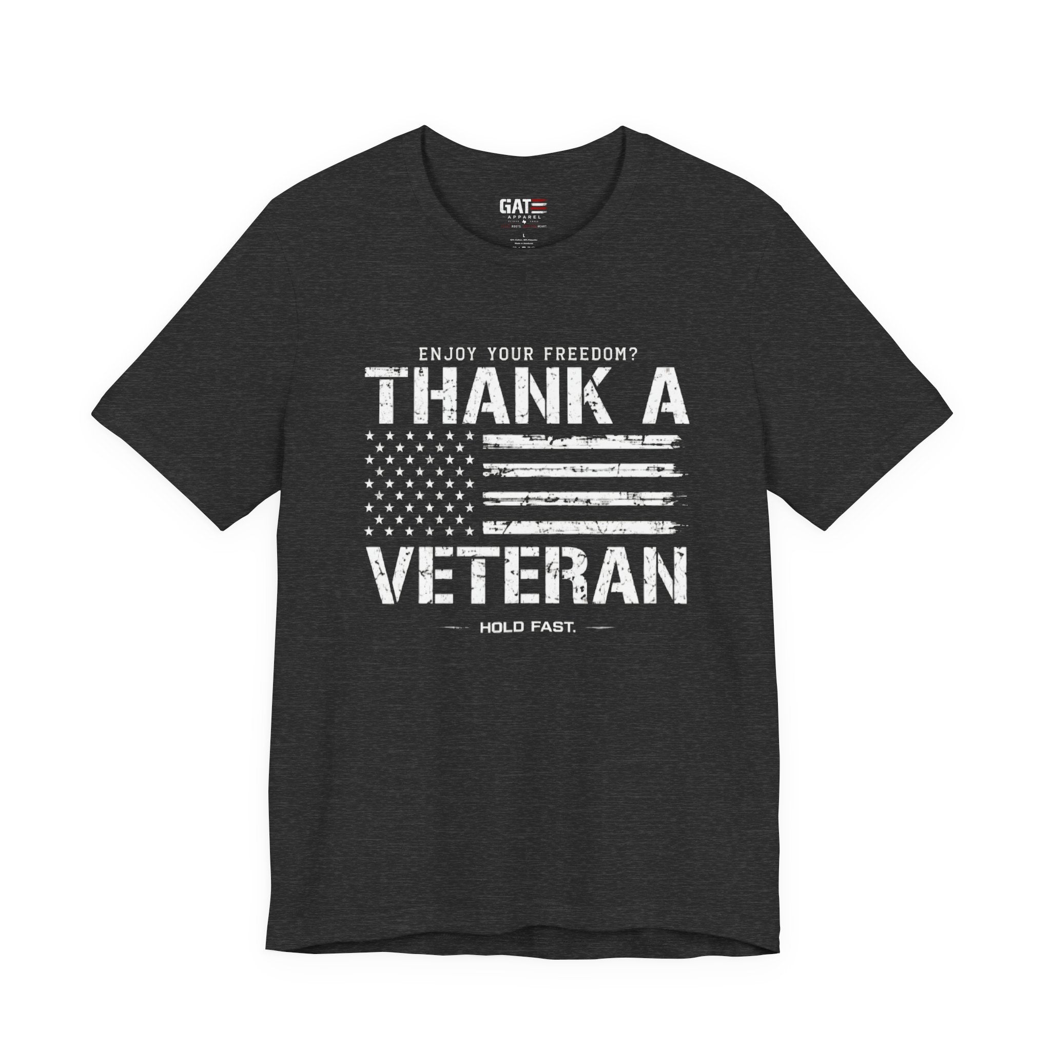 Veteran Shirt Enjoy Your Freedom Thank A Veteran Tee Patriotic American Flag Shirt Military Appreciation Gift for Men and Women
