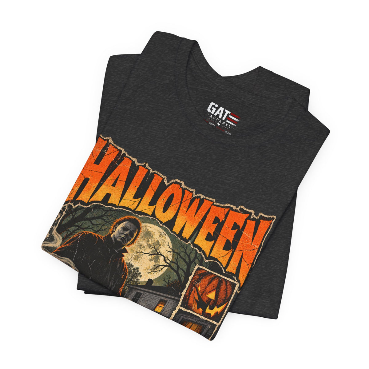 Halloween Haunted House Shirt | Grim Reaper Pumpkin Tee