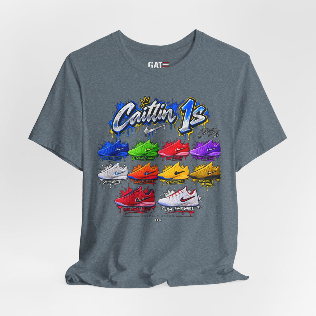 Caitlin Clark Caitlin 1s Sneaker Shirt | Indiana Fever Tee