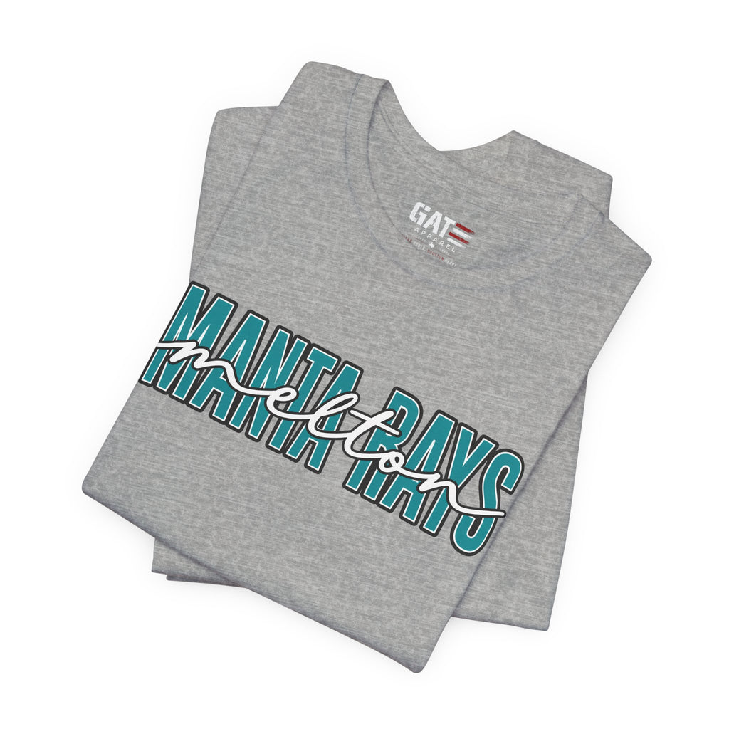 Melton Elementary Script Tee Teal