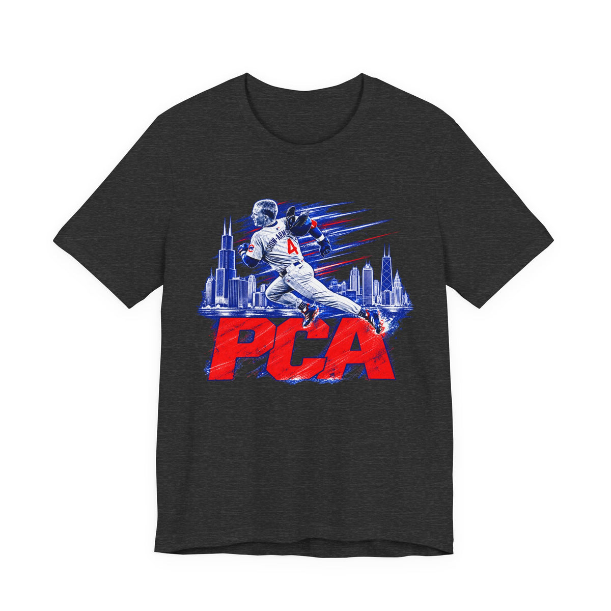 Chicago Cubs Pete Crow-Armstrong No. 4 Skyline T-Shirt - product image 4
