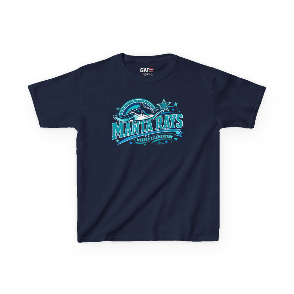 Melton Kids Tee — 'Manta Rays' Ocean Graphic Youth Tee