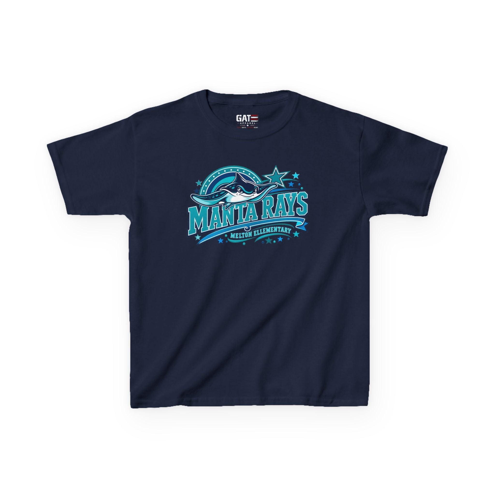 Melton Kids Tee — 'Manta Rays' Ocean Graphic Youth Tee