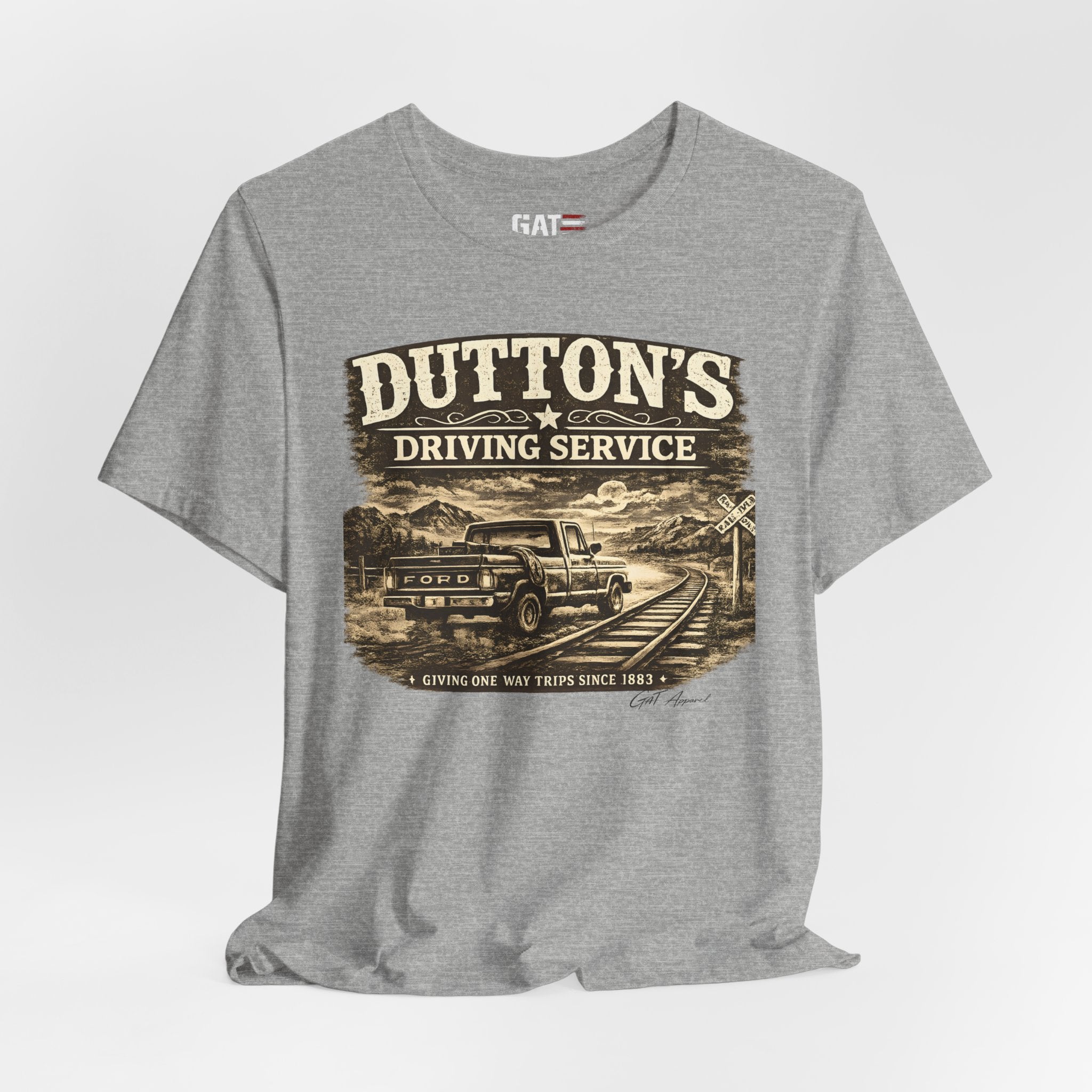 Dutton's Driving Service Shirt | Yellowstone Inspired VintageTee | Cowboy Ranch Graphic T-Shirt | Country Truck Shirt | Bella Canvas
