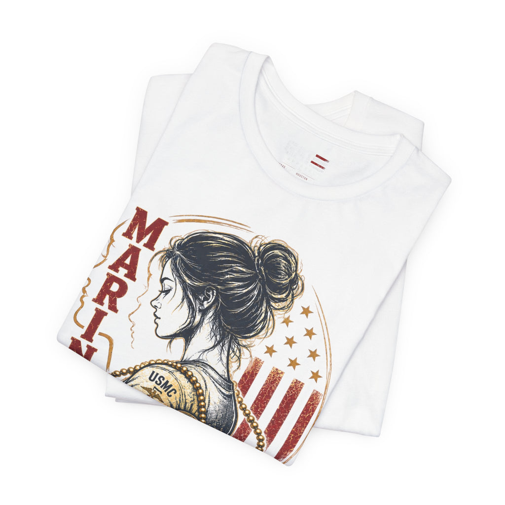 Female Marine Vet T‑Shirt – "Once a Marine, Always a Marine" Patriotic Female Veteran Tee